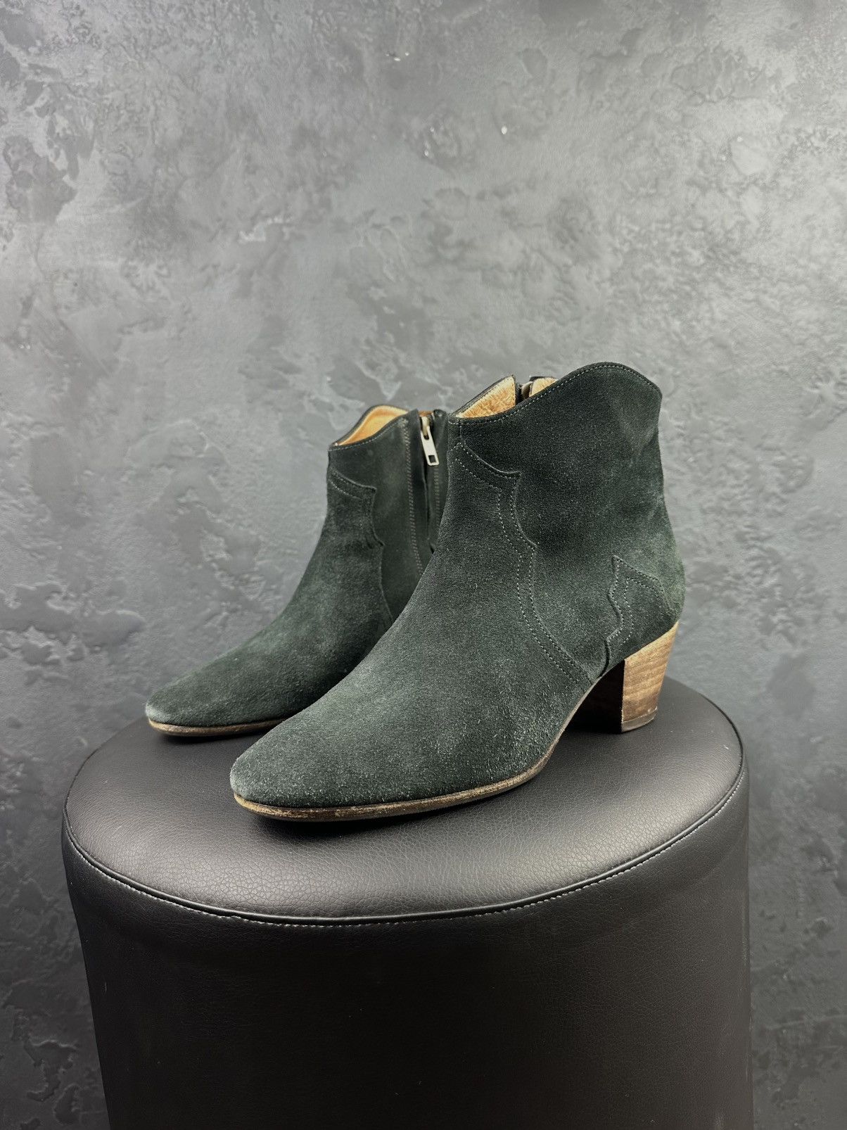 Designer × Isabel Marant × Isabel Marant Etoile ISABEL MARANT Dicker Suede Ankle Boots Size US 7 / IT 37 - 1 Thumbnail