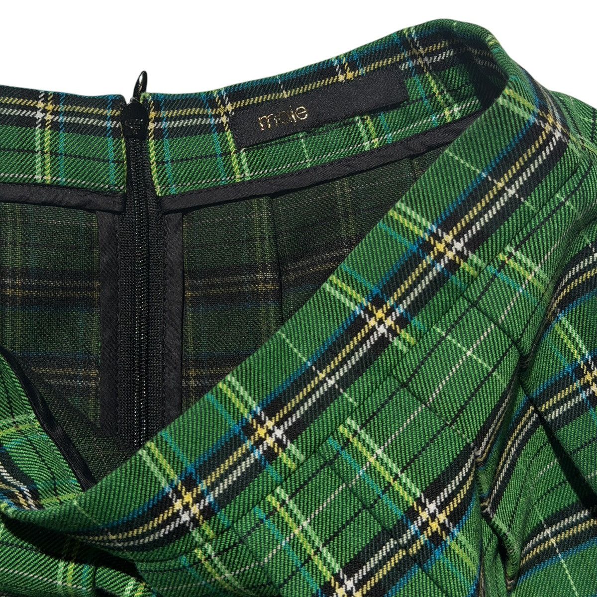 Maje Pleated plaid miniskirt Size 26" / US 2 / IT 38 - 2 Thumbnail