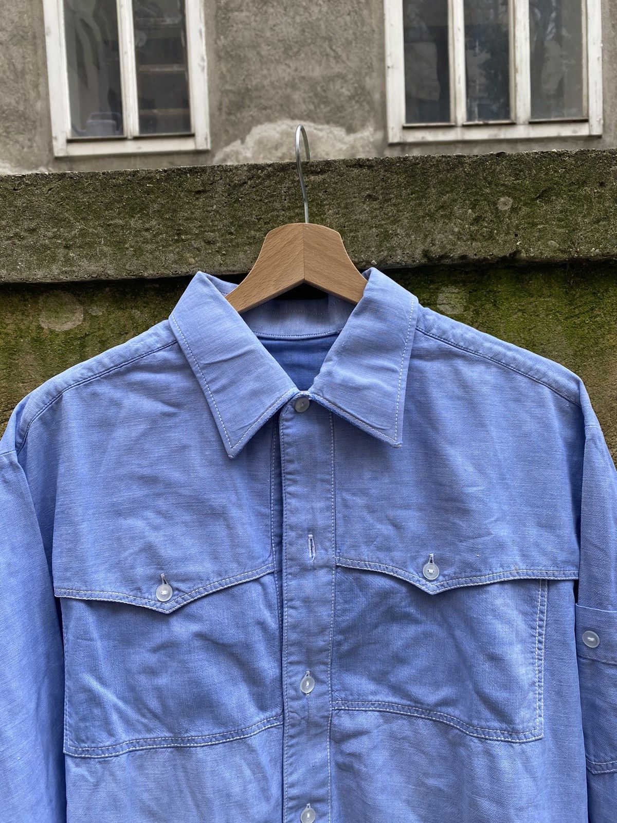 Other Vintage 70s Work Shirt Size US XL / EU 56 / 4 - 4 Thumbnail