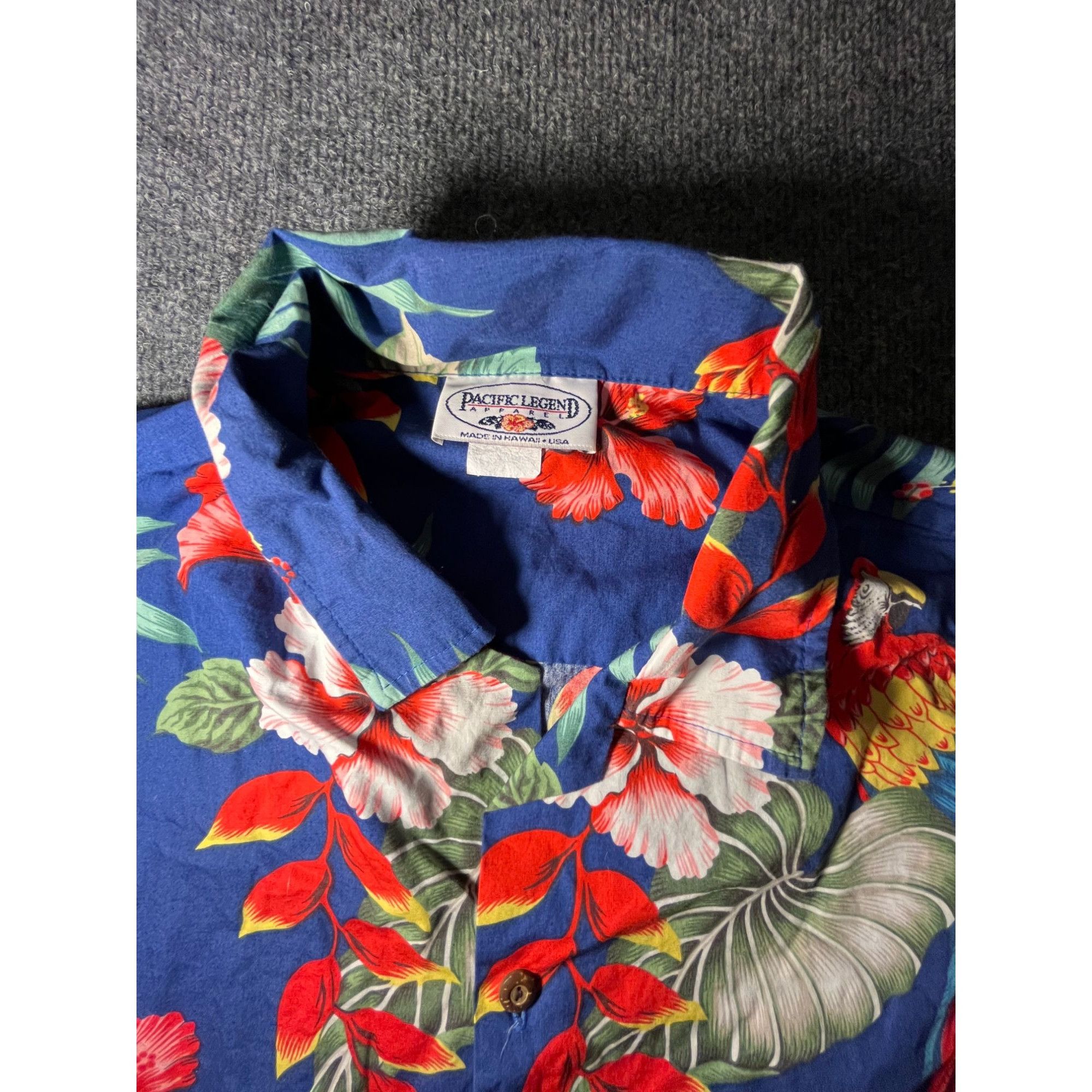Pacific Legend pacific legend hawaiian shirt size XL blue floral all over p Size US XL / EU 56 / 4 - 2 Thumbnail