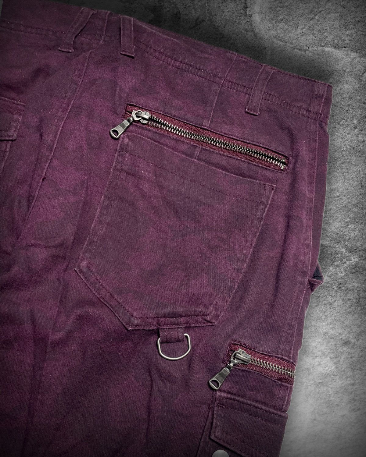 semanticdesign Semantic Design Burgundy Cargo Utility Pants – Size L (W33) Size US 33 - 8 Thumbnail