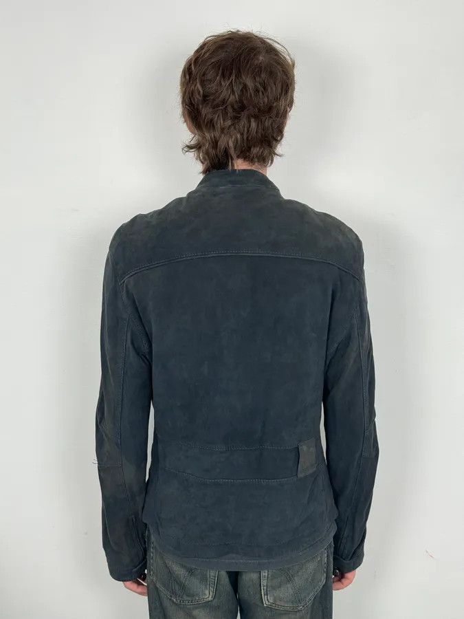 Gianfranco Ferre SS2009 Gianfranco Ferré Navy Suede Crocodile Effect Bomber Jacket Size US M / EU 48-50 / 2 - 3 Thumbnail