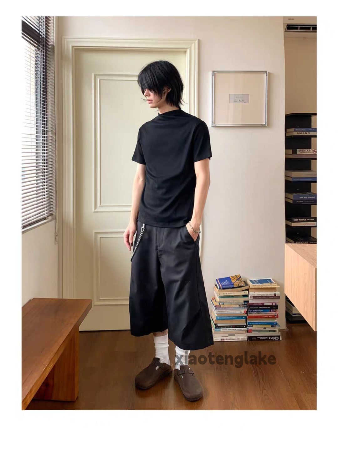 Vintage Unisex washed faded loose baggy yuppie pleated shorts Size US 30 / EU 46 - 3 Thumbnail