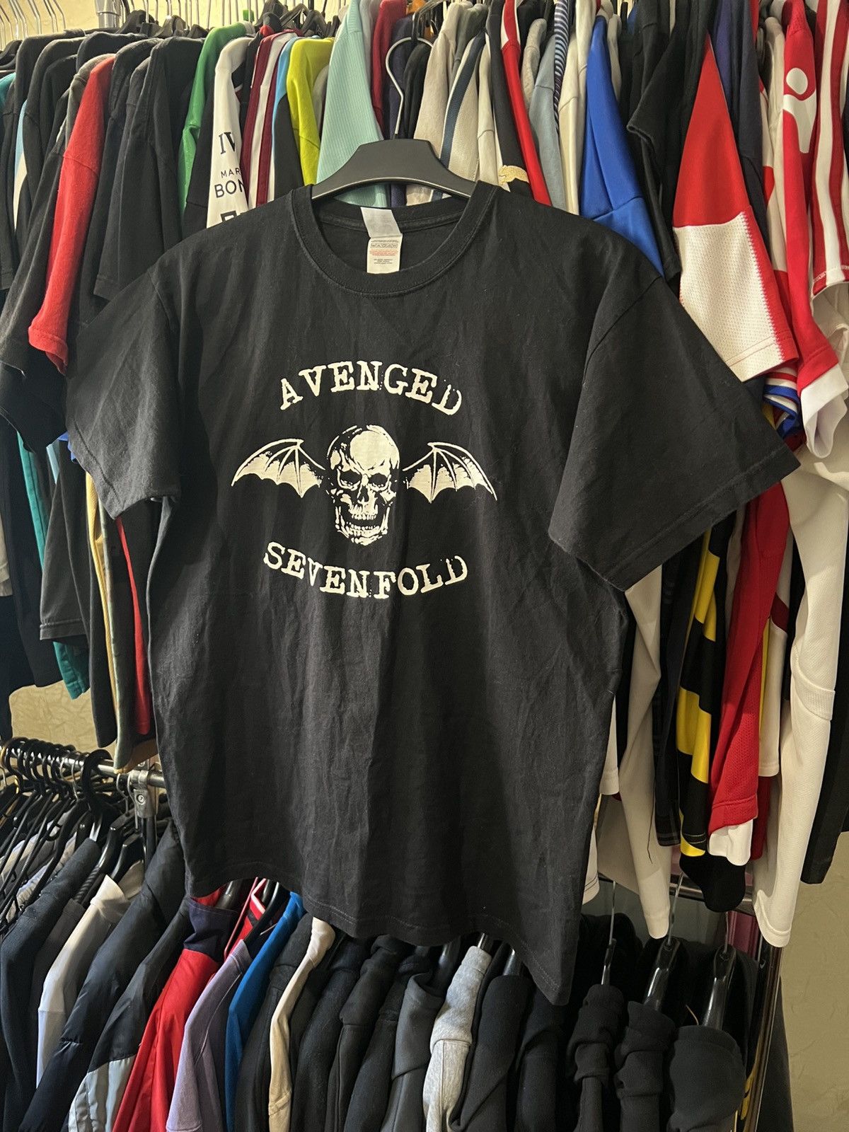 Band Tees × Vintage VINTAGE AVEGED SEVENFOLD HAIL TO THE KING GRAPHIC AOP TEE Size US M / EU 48-50 / 2 - 1 Thumbnail