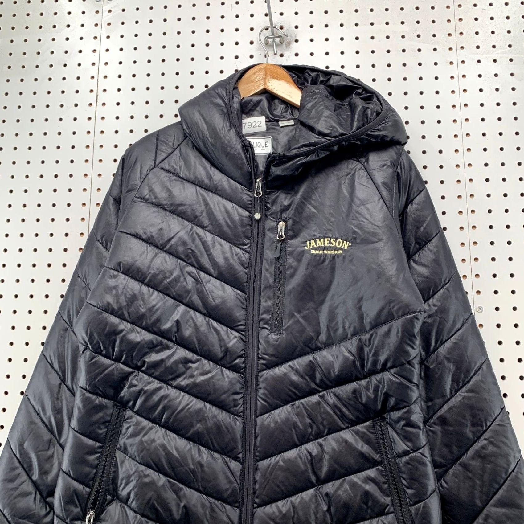 Vintage Clique Jameson Puffer Jacket Mens M Black Lightweight Size US M / EU 48-50 / 2 - 4 Thumbnail