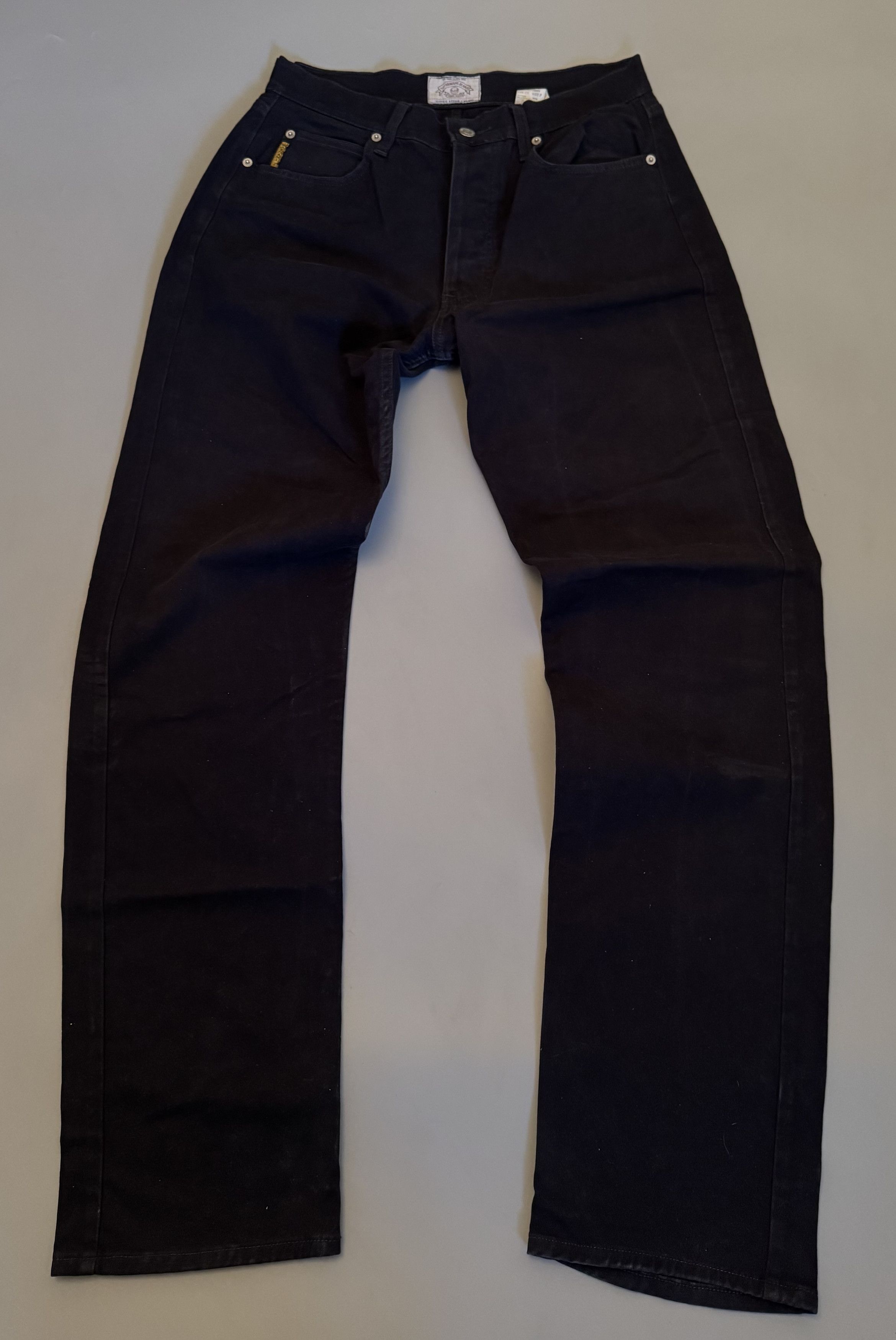 Giorgio Armani Vintage 90s Giorgio Armani Black Denim Jeans Size US 33 - 2 Thumbnail