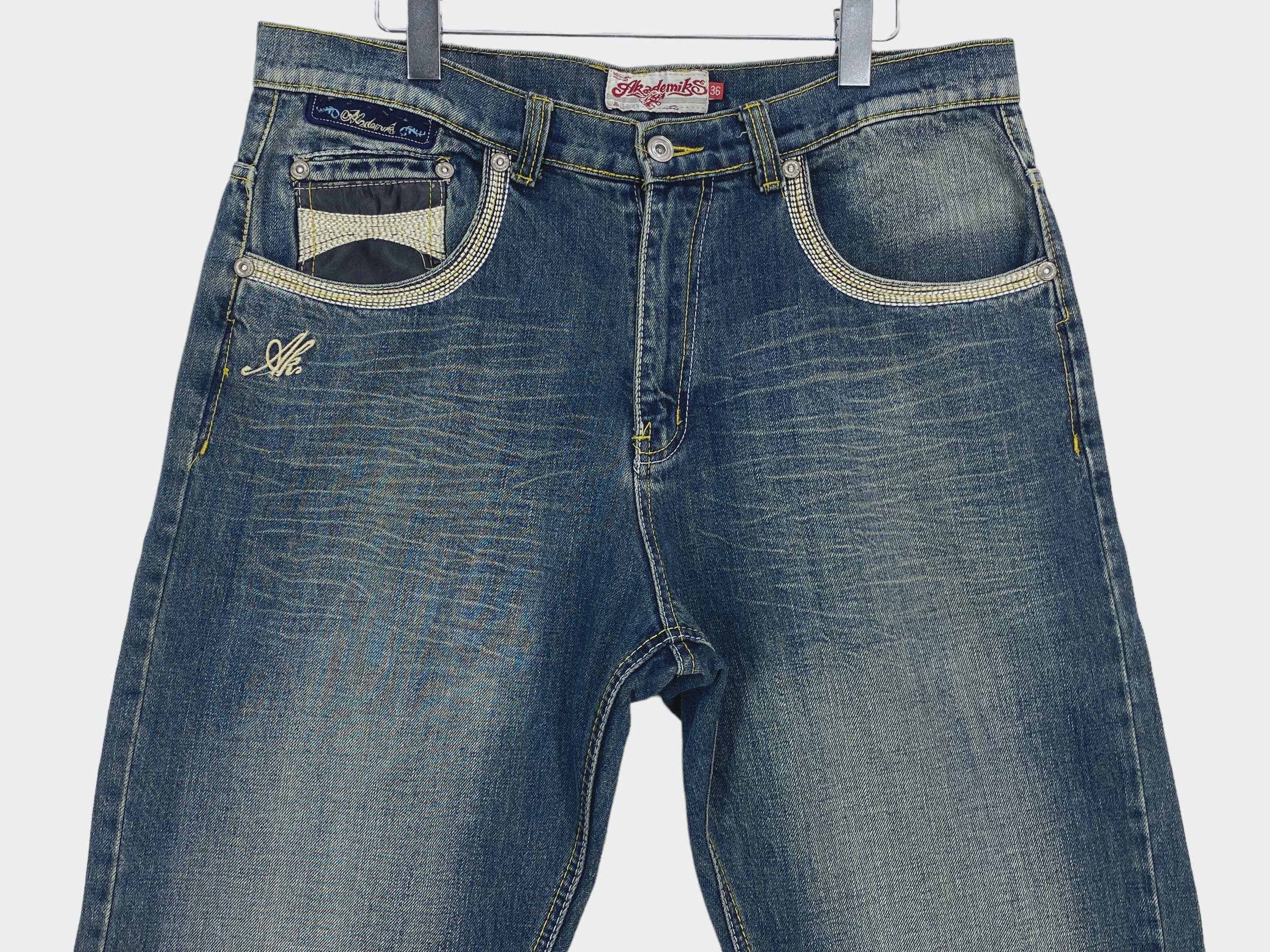 Akademiks Akademiks Denim Jeans Hip Hop Baggy Skateboards Jeans Size US 36 / EU 52 - 3 Thumbnail