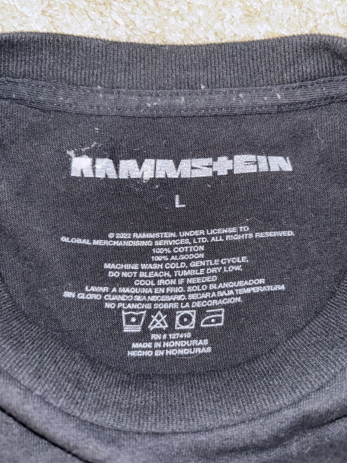 Band Tees Rammstein Black Tee Size US L / EU 52-54 / 3 - 2 Thumbnail