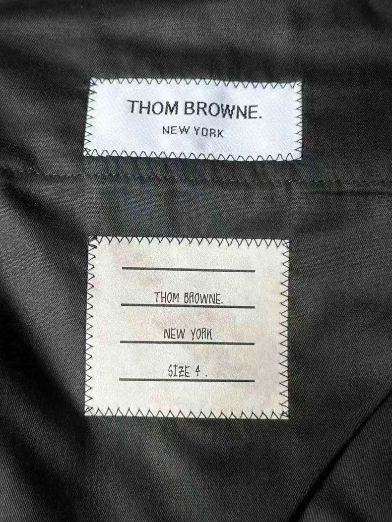 Thom Browne Thom Browne size4 Gray wool suit pants Size US 28 / EU 44 - 2 Thumbnail