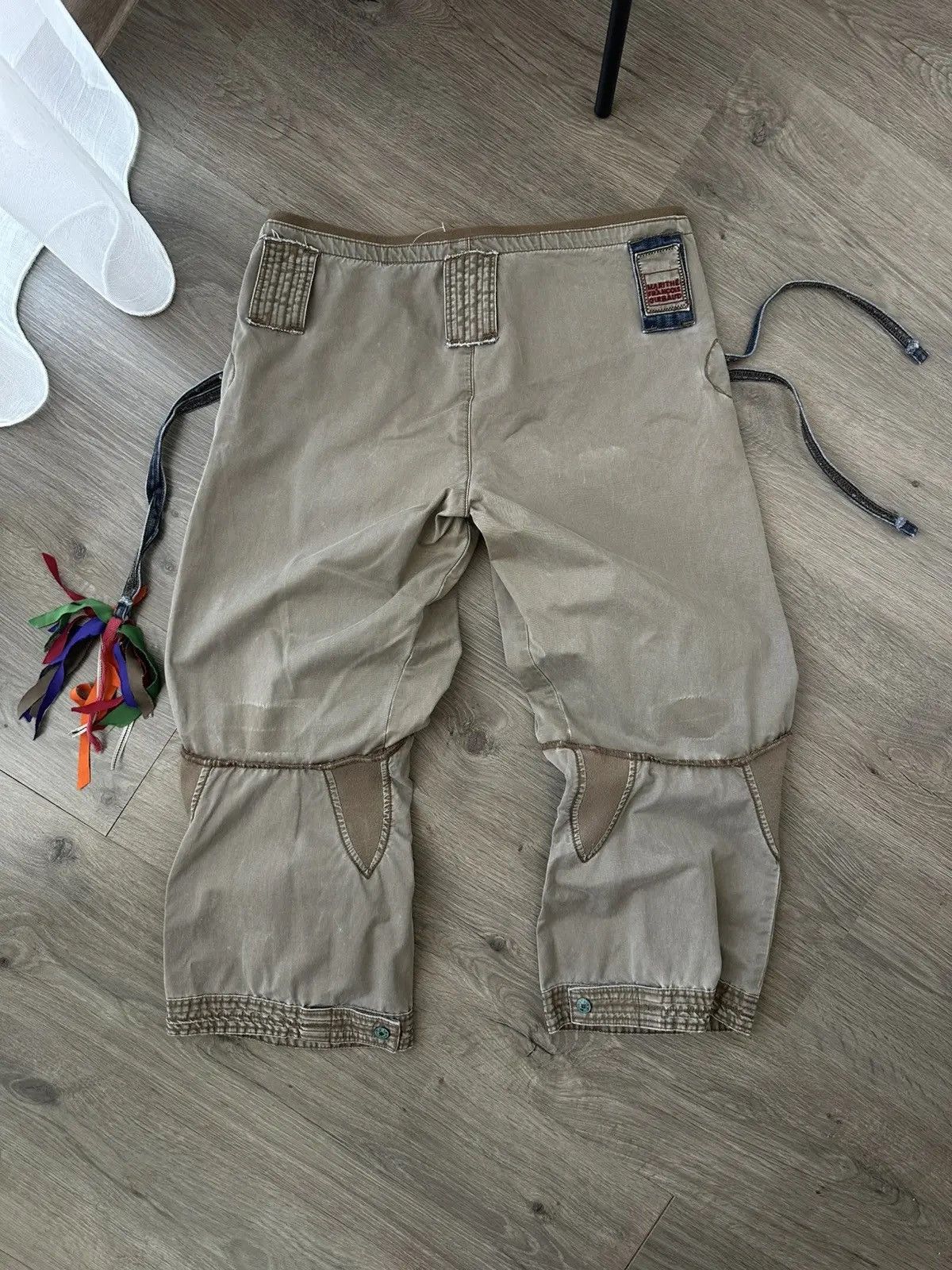 Marithe + Francois Girbaud Vintage Marithe Francois Girbaud Rare Emboired Ramie Pants Size US 27 - 12 Thumbnail