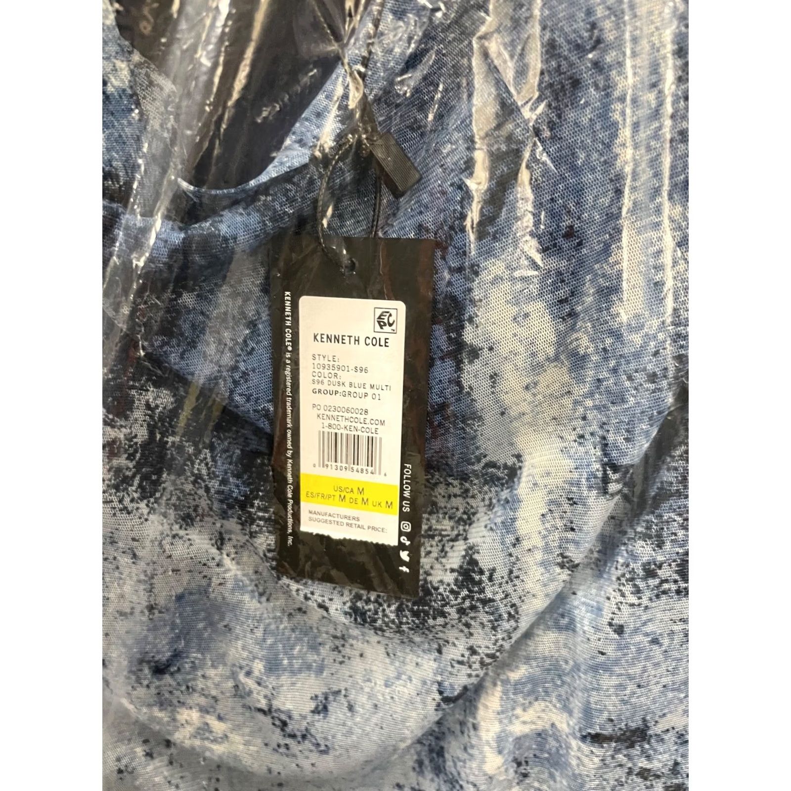 Kenneth Cole Kenneth Cole Blue Dress Size M Size M / US 6-8 / IT 42-44 - 2 Thumbnail