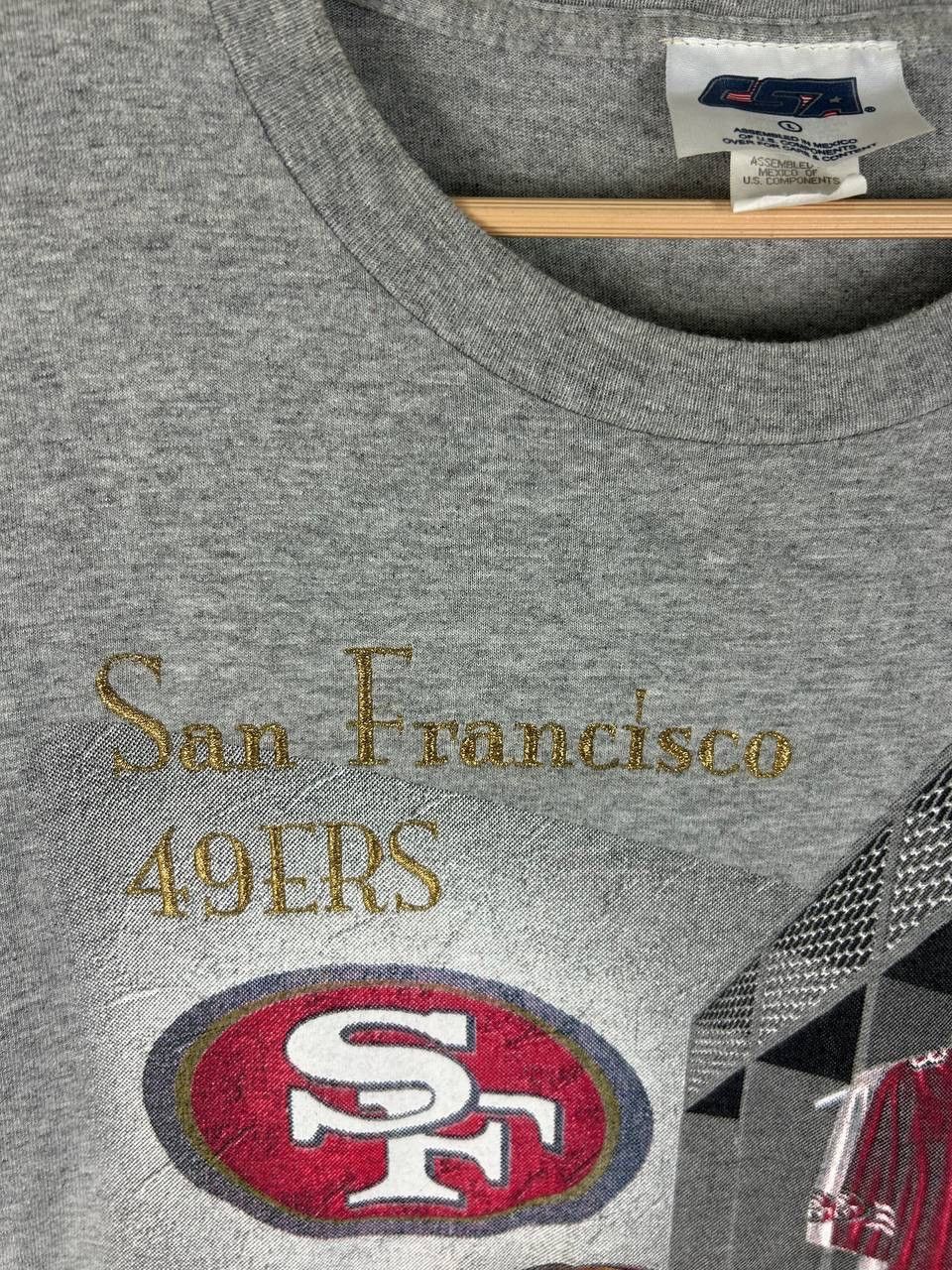 NFL × Vintage Vintage 90s 49ers San Franciso Supporter T Shirt Size US XL / EU 56 / 4 - 8 Thumbnail
