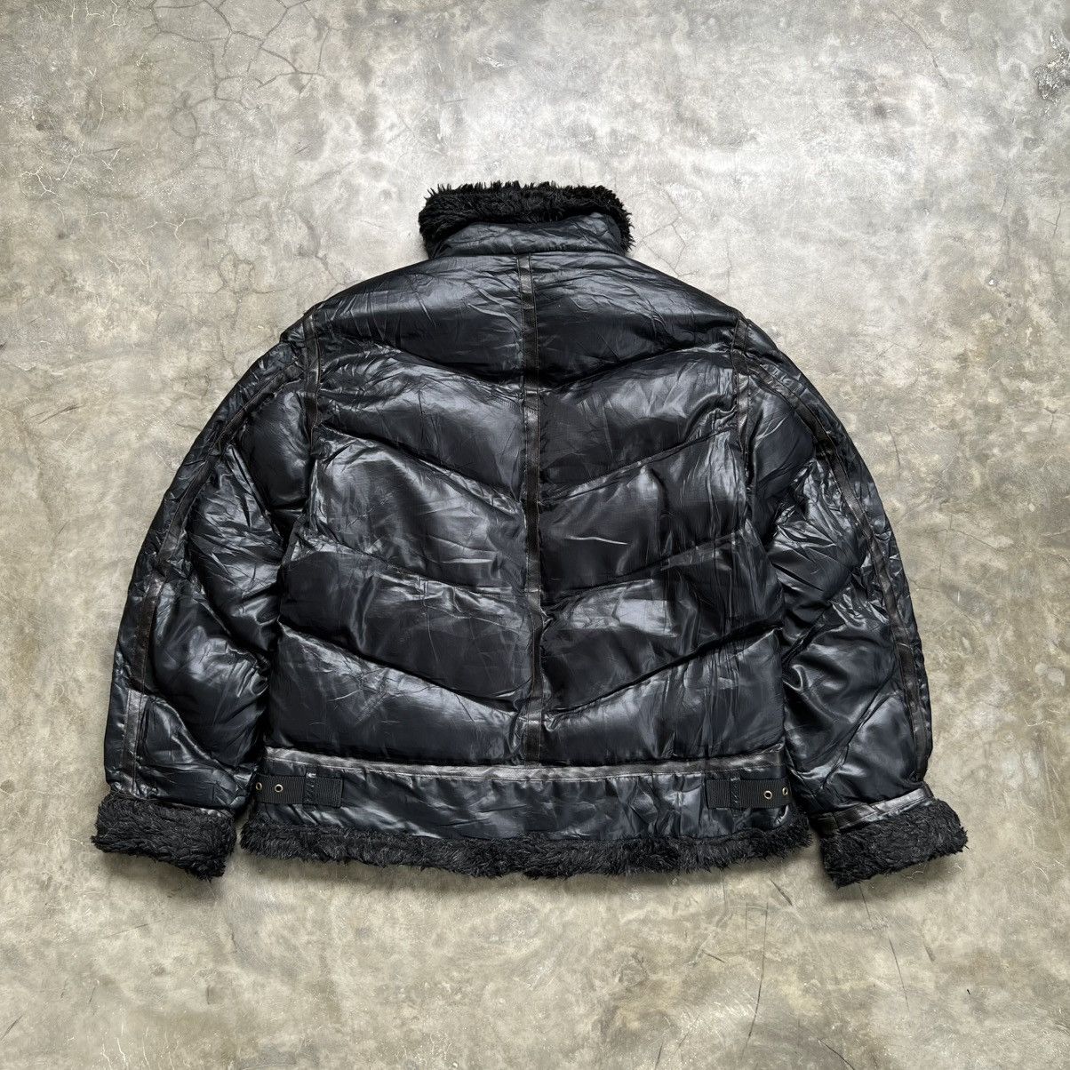 BUFFALO BOBS 2000s Maggie May Buffalo Bobs Style Down Fur Zip Jacket Size US L / EU 52-54 / 3 - 3 Thumbnail