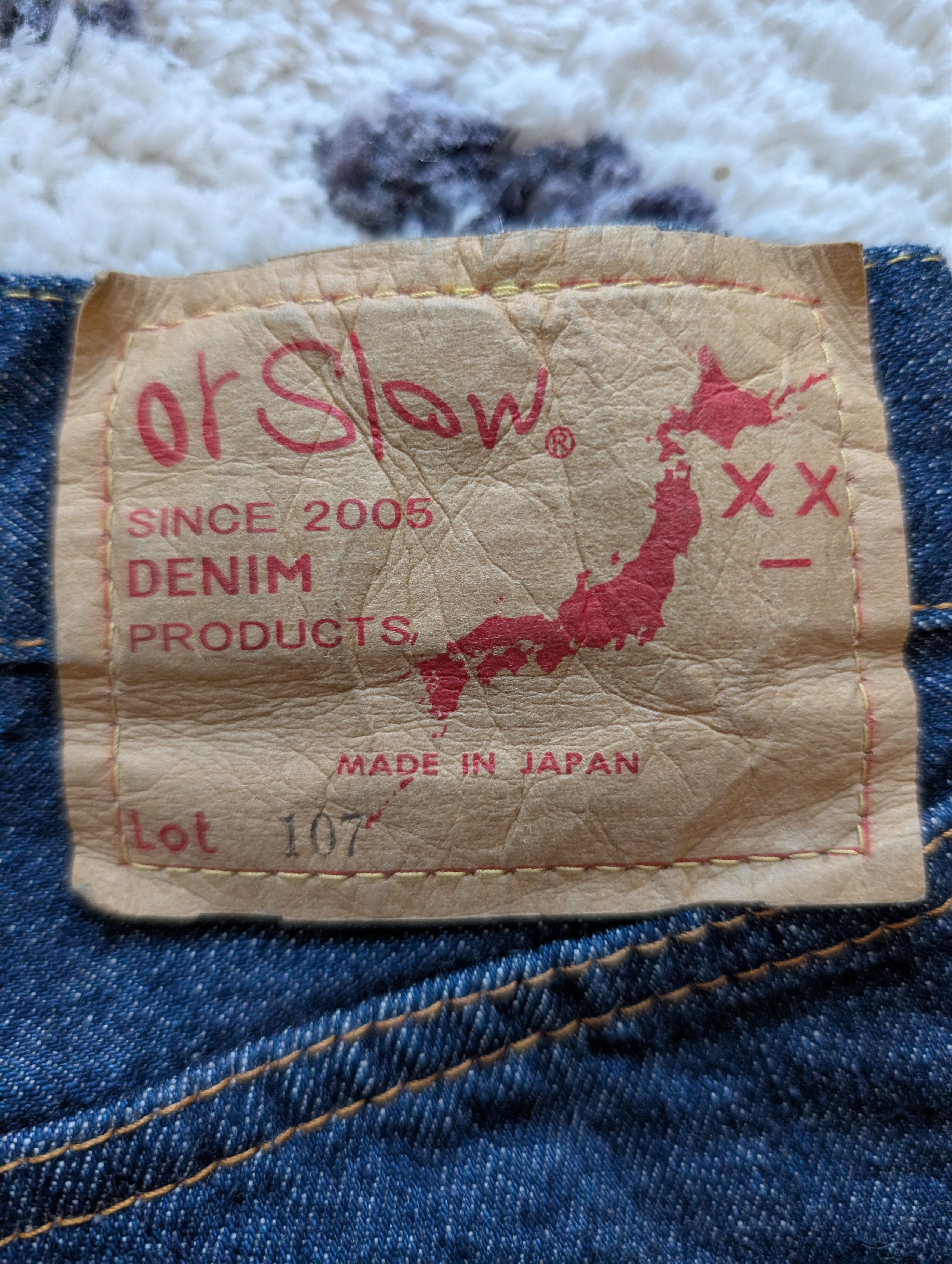 Orslow 107 Ivy Fit Denim - One Wash - Size 0 Size US 28 / EU 44 - 7 Thumbnail
