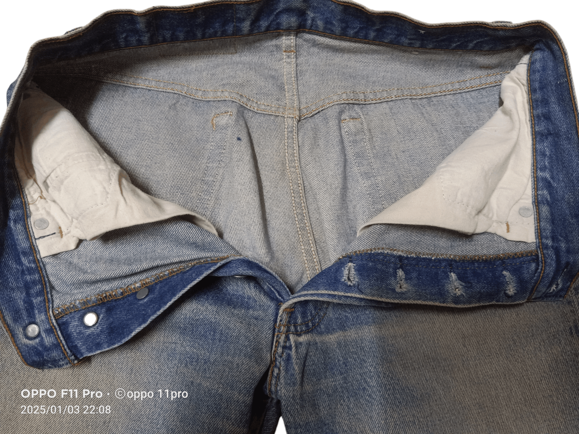 Levi's × Vintage 80s Levis Vintage Distressdenim Denim Size US 33 - 4 Thumbnail