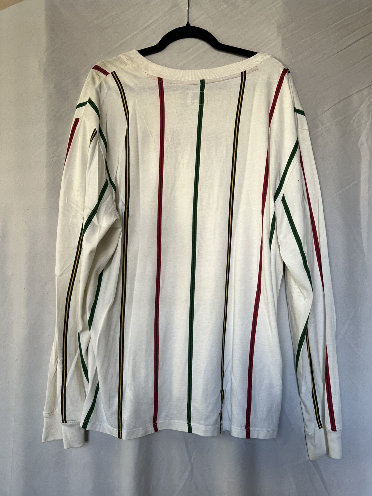 Guess Guess Los Angeles Long Sleeve Shirt White Vertical Striped Size US L / EU 52-54 / 3 - 5 Thumbnail
