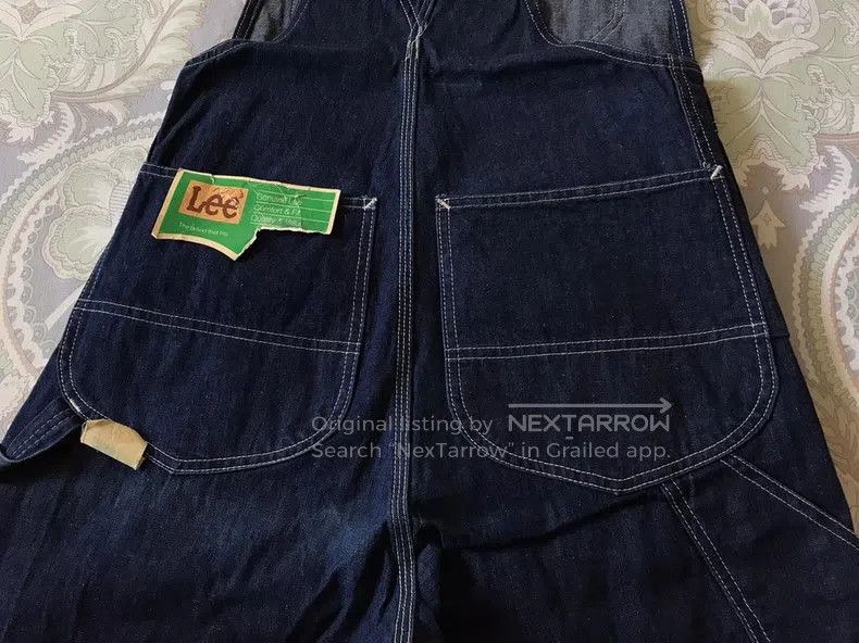 Vintage 80s Vintage Lee Overall Jeans. Size US 30 / EU 46 - 7 Thumbnail