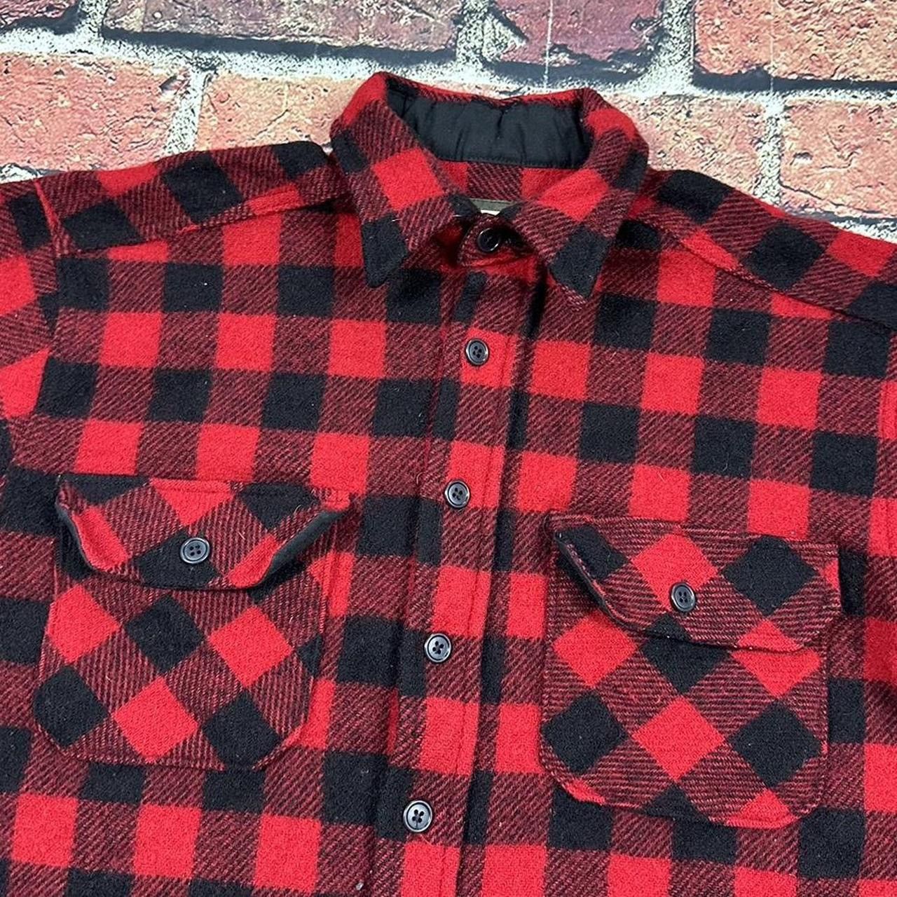 SafTbak Vintage SAFTBAK Buffalo Plaid Shirt Jacket Wool Shacket Size US L / EU 52-54 / 3 - 7 Thumbnail