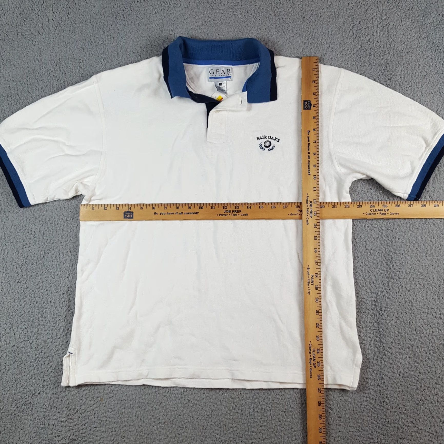 Vintage VINTAGE Fair Oaks Golf Club Preppy Polo Men's L White Collared Shirt Golfing Size US L / EU 52-54 / 3 - 7 Thumbnail