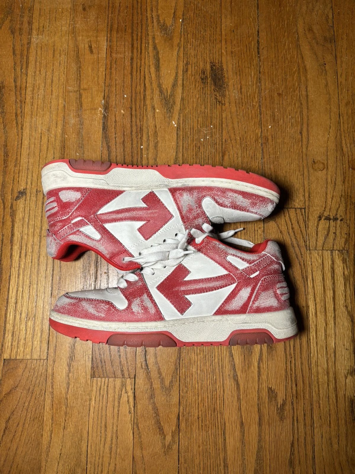 Offwhite Out Of Office Distressed Sneaker 41 - www.disolcolor.com