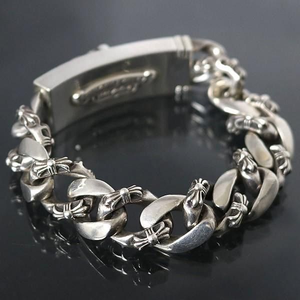 Chrome Hearts Chrome Hearts Dagger ID Fancy Link Bracelet Silver Size ONE SIZE - 2 Thumbnail