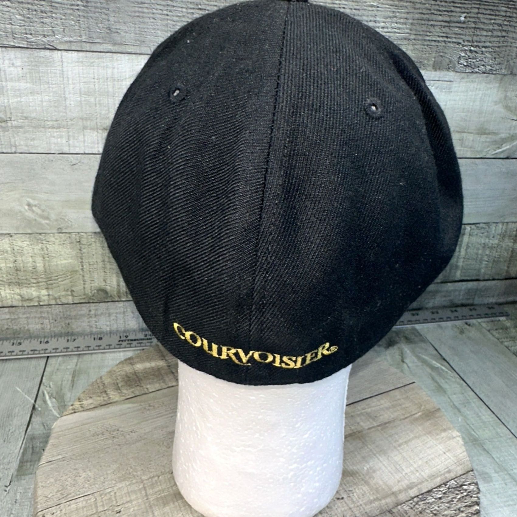 Logo 7 Courvoisier Hat Black Gold Logo Promo Cap Rare Brandy Liquor Sz Med Men Baseball Cap M & M Black Gold Logo 90s(brand) Men Size ONE SIZE - 4 Thumbnail