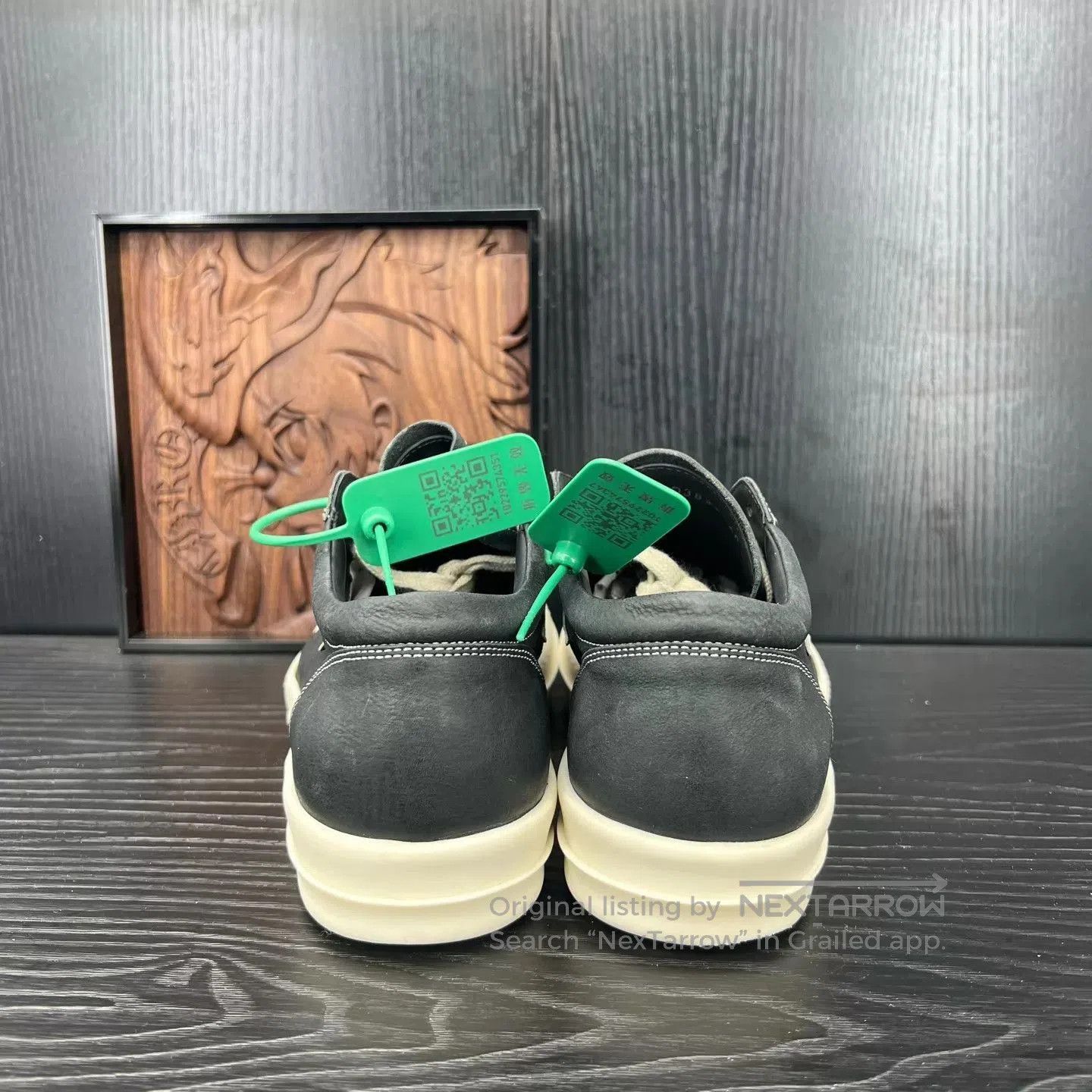 Rick Owens Black Low-Top Sneakers Size 7. Size US 7 / EU 40 - 5 Thumbnail