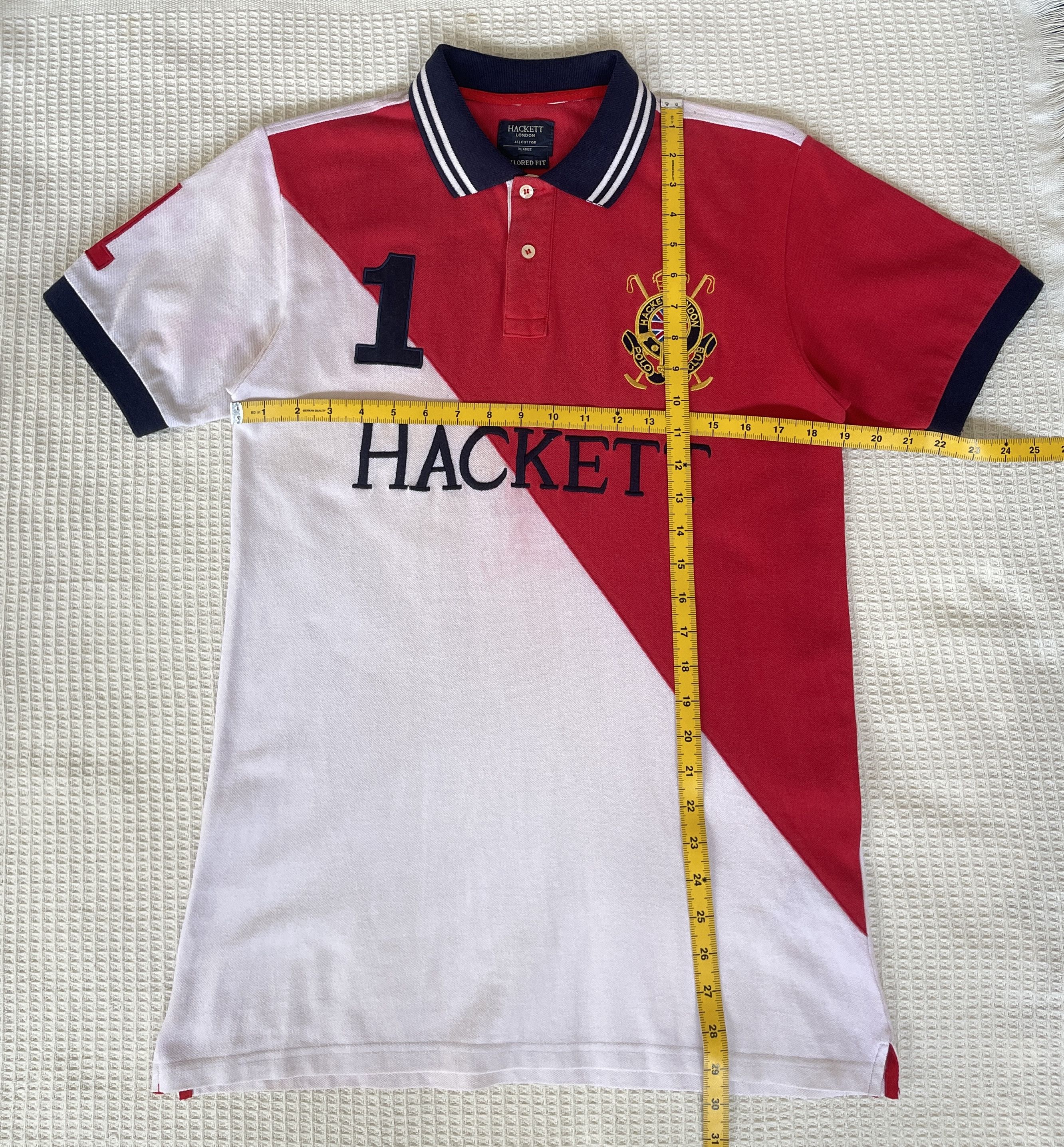 Hackett × Rugby Ralph Lauren 🔥HACKETT LONDON POLO CLUB🔥Embroidered Big Logo Polo Tshirt Size US S / EU 44-46 / 1 - 13 Thumbnail