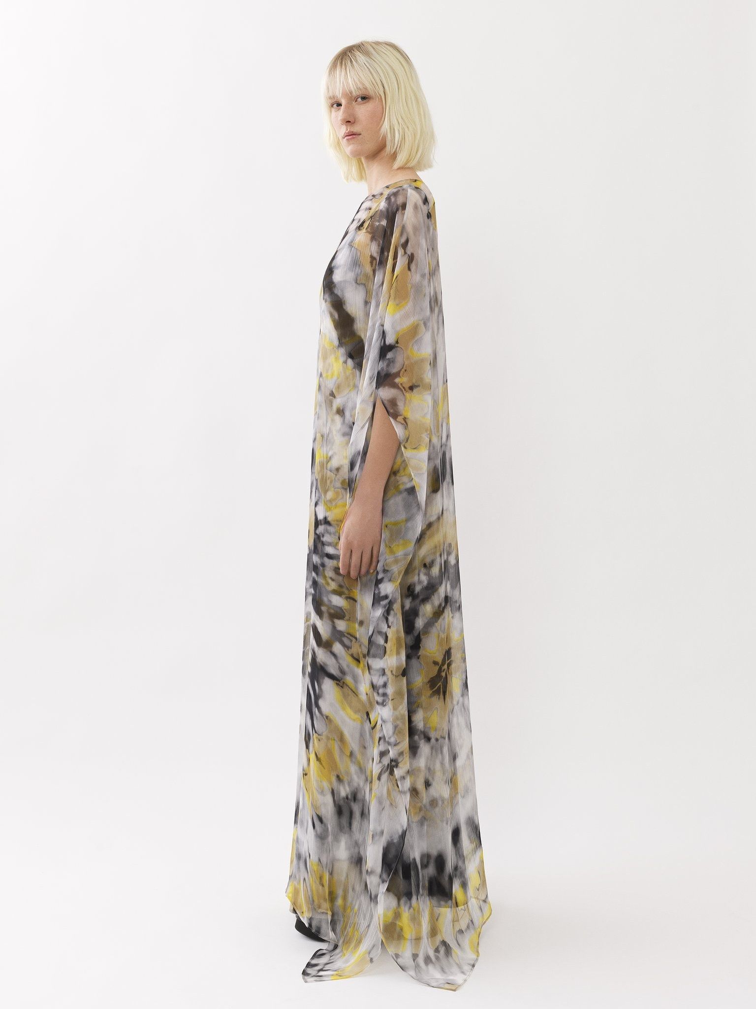 Chloe o1loc1c10425 Kaftan-Inspired Maxi Dress in Multicolor Size XL / US 12-14 / IT 48-50 - 5 Thumbnail