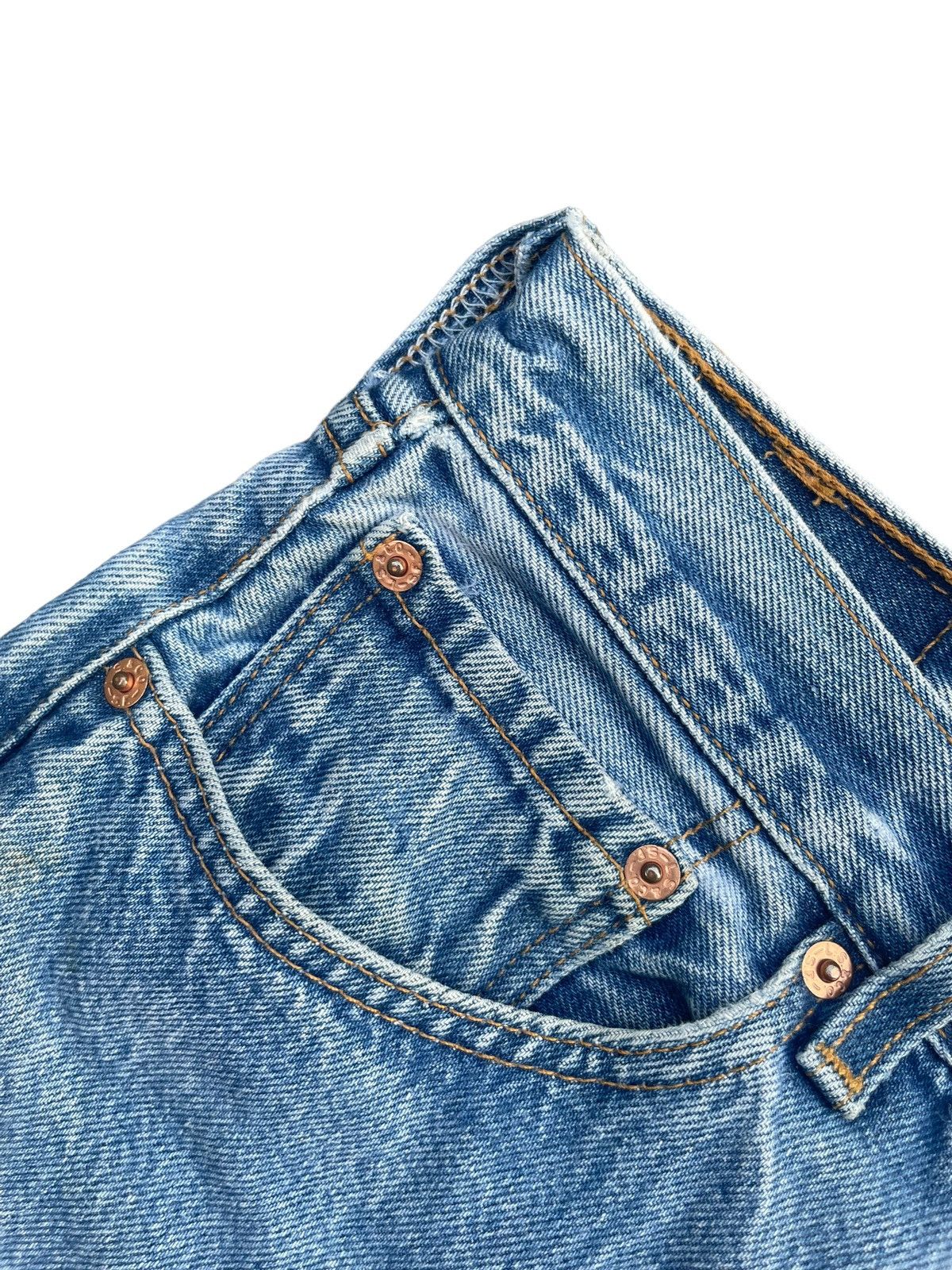 Levi's Vintage 1999 Levis 501 e Usa Painted Design Size US 30 / EU 46 - 7 Thumbnail