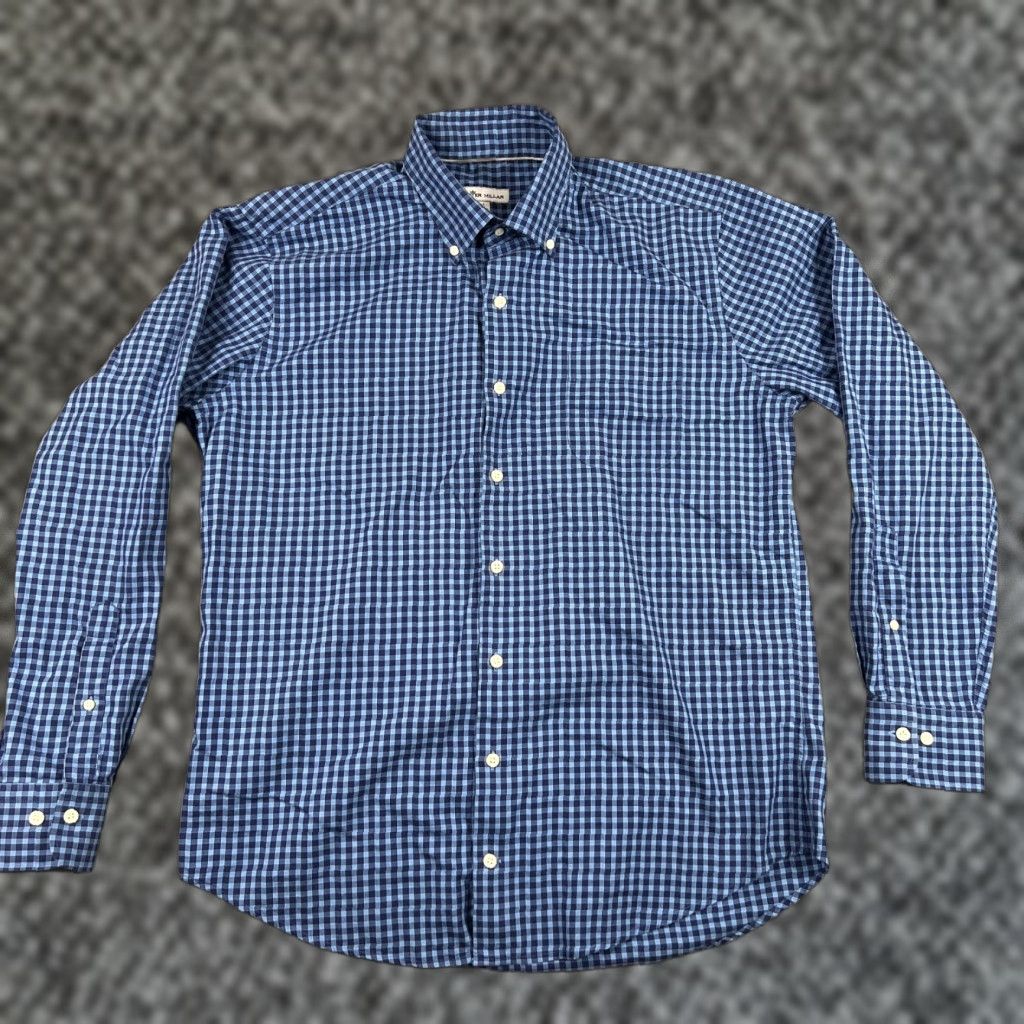 Peter Millar Vintage Peter Millar Men’s XL Button-Down Shirt Long Sleeve Check Plaid Casual Gaming Size US XL / EU 56 / 4 - 1 Thumbnail