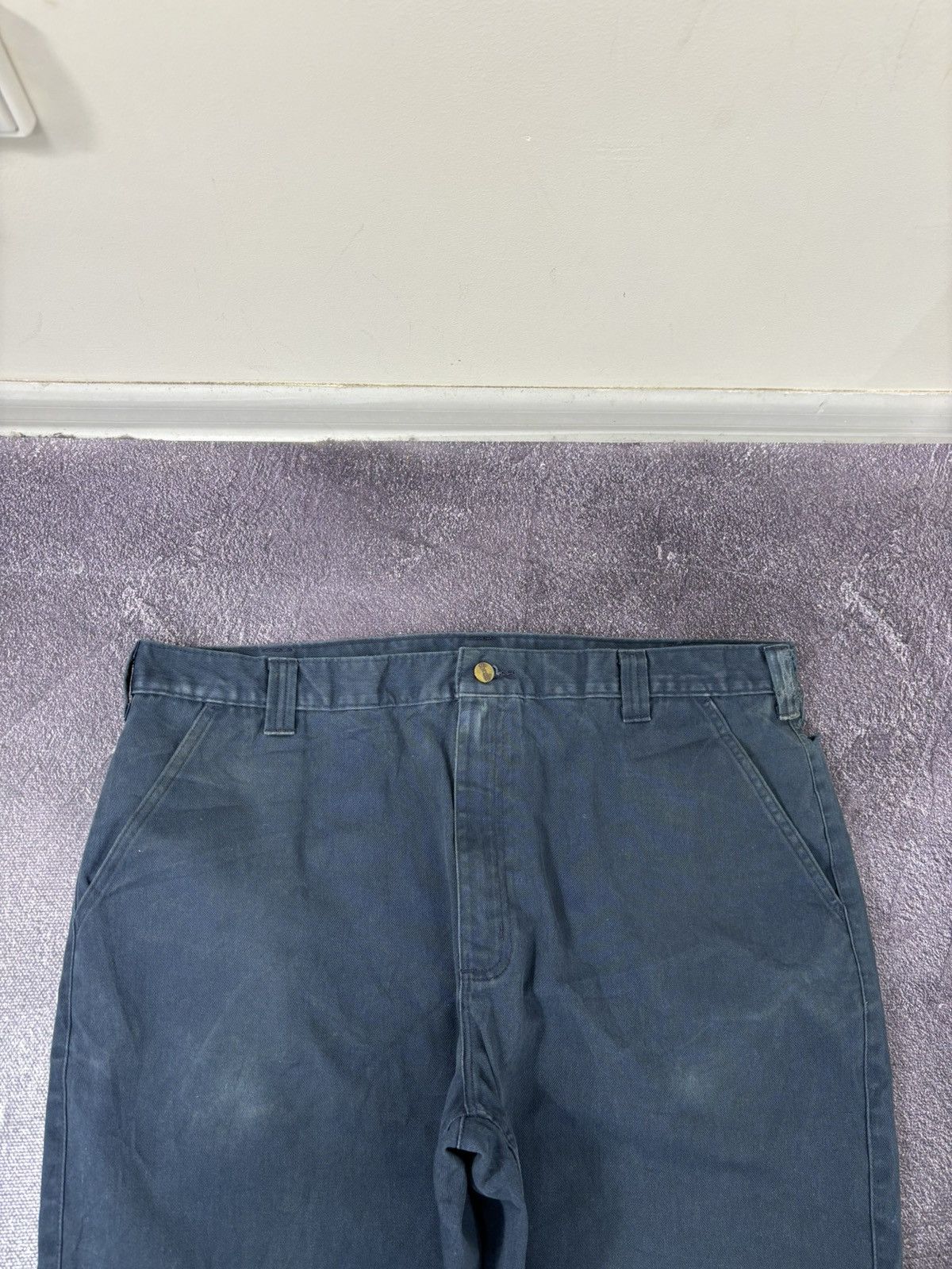 Carhartt Vintage 90s Carhartt Y2K Blended Navy Hype Baggy Twill Pants Size US 42 / EU 58 - 10 Thumbnail