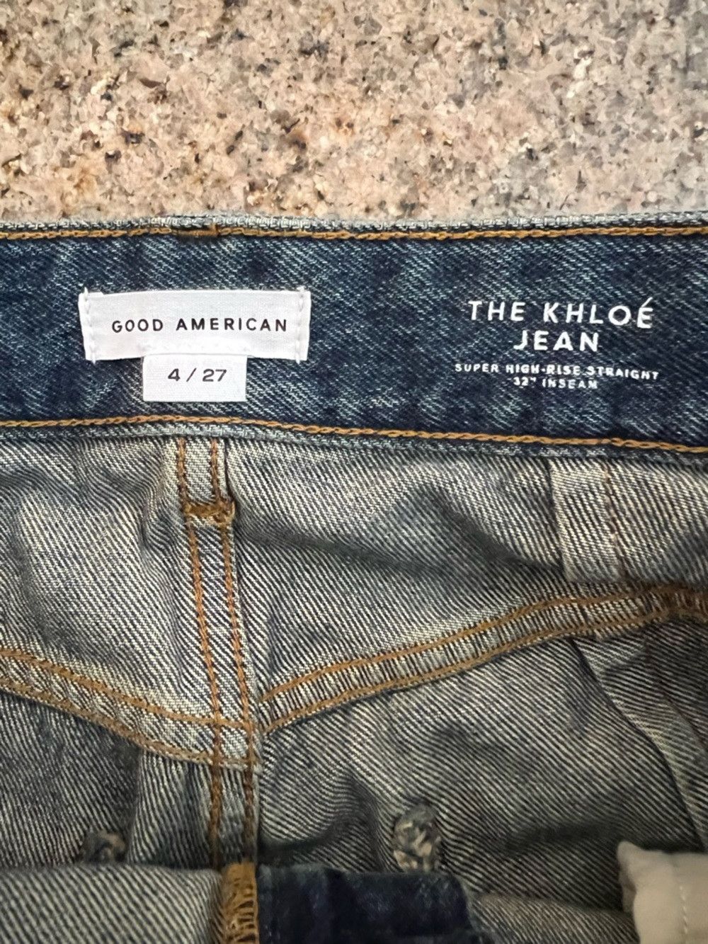 Good American Good American Khloé High Waist Patchwork Straight Leg Jeans Size 27" / US 4 / IT 40 - 6 Thumbnail