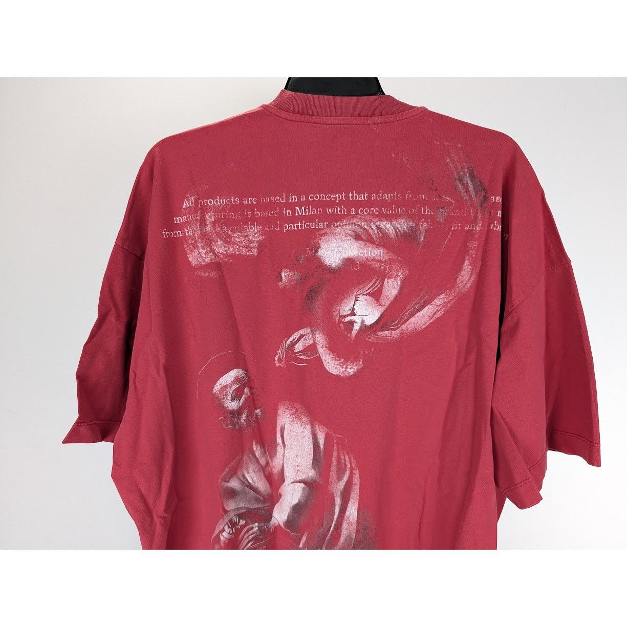 Off-White o1rshd1 Matthew Over S/S Tee in Rio Red Grey Size US S / EU 44-46 / 1 - 11 Thumbnail