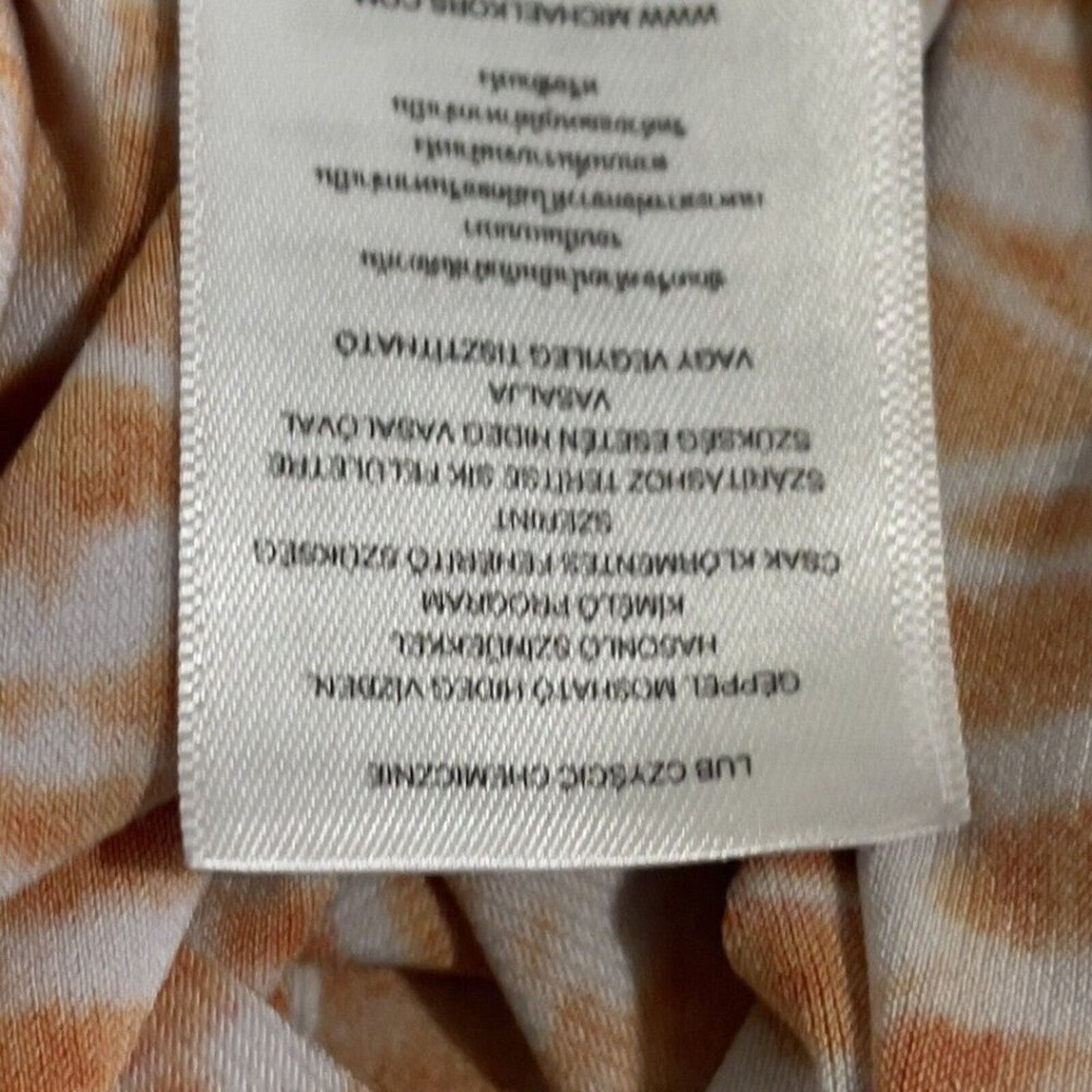 Michael Kors Michael Kors Dress Womens XS Orange & White Cap Sleeve Size XS / US 0-2 / IT 36-38 - 9 Thumbnail