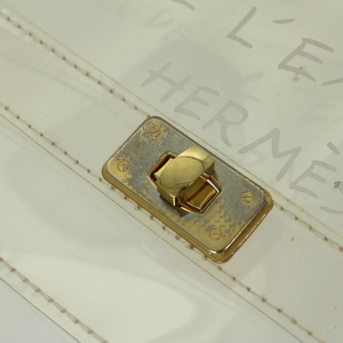Hermes HERMES Vinyl Kelly Hand Bag Vinyl Clear Size ONE SIZE - 13 Thumbnail