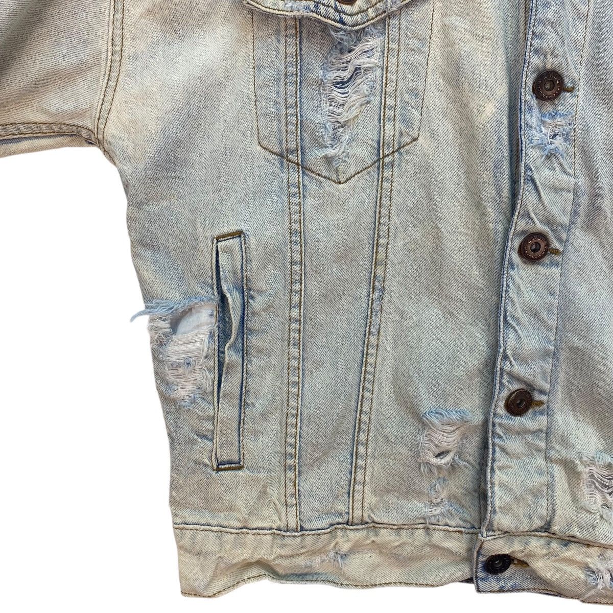 Zara 💥Zara Denim Man Distressed Jacket Size US M / EU 48-50 / 2 - 8 Thumbnail