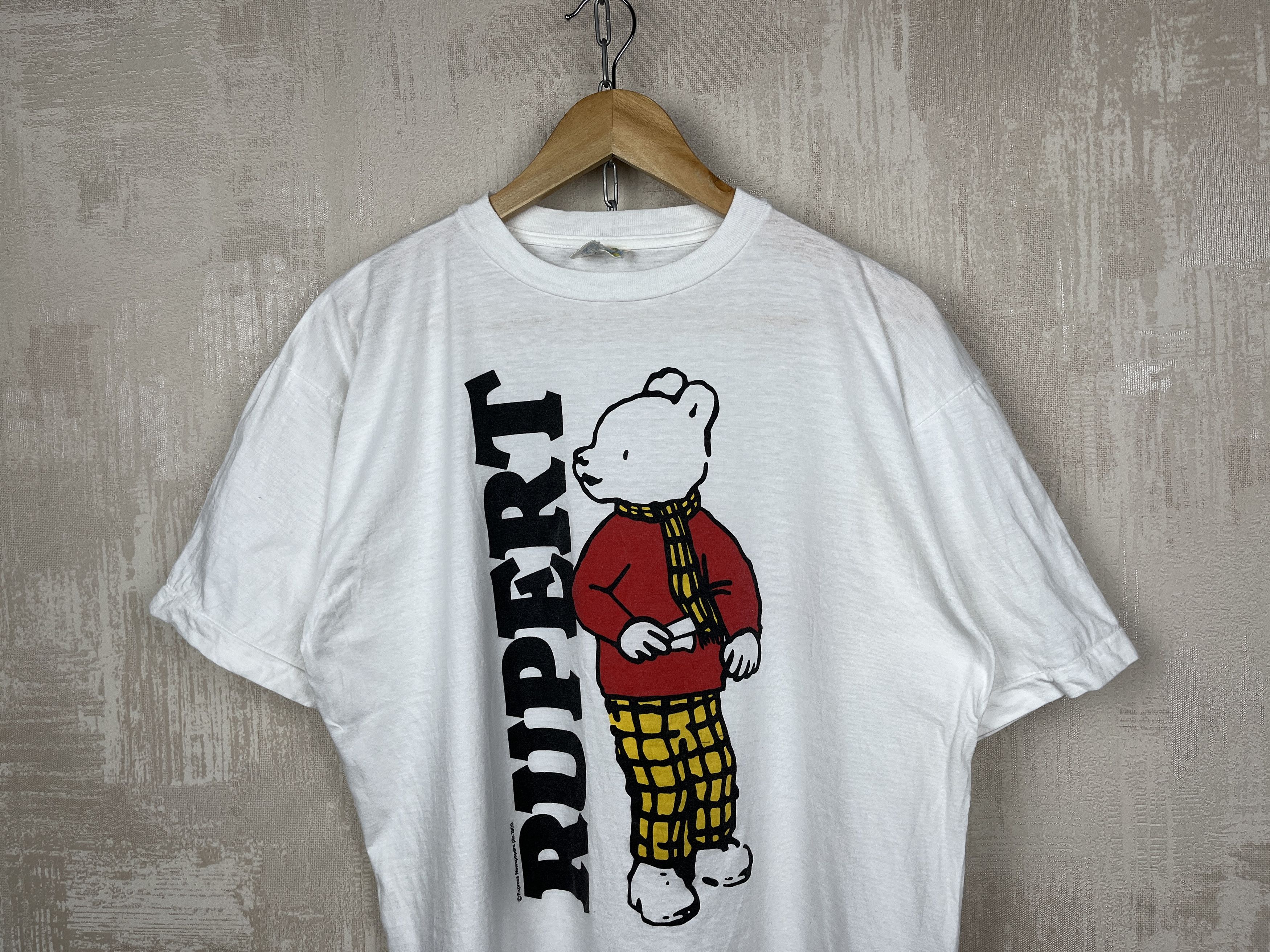 Cartoon Network Vintage Rupert 1989 TV series Graphic T-shirt Size US XL / EU 56 / 4 - 3 Thumbnail