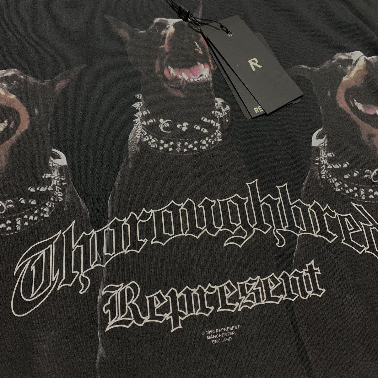 Represent Clo. Represent XS Thoroughbred Dog Vintage Black Tee Size US XS / EU 42 / 0 - 3 Thumbnail