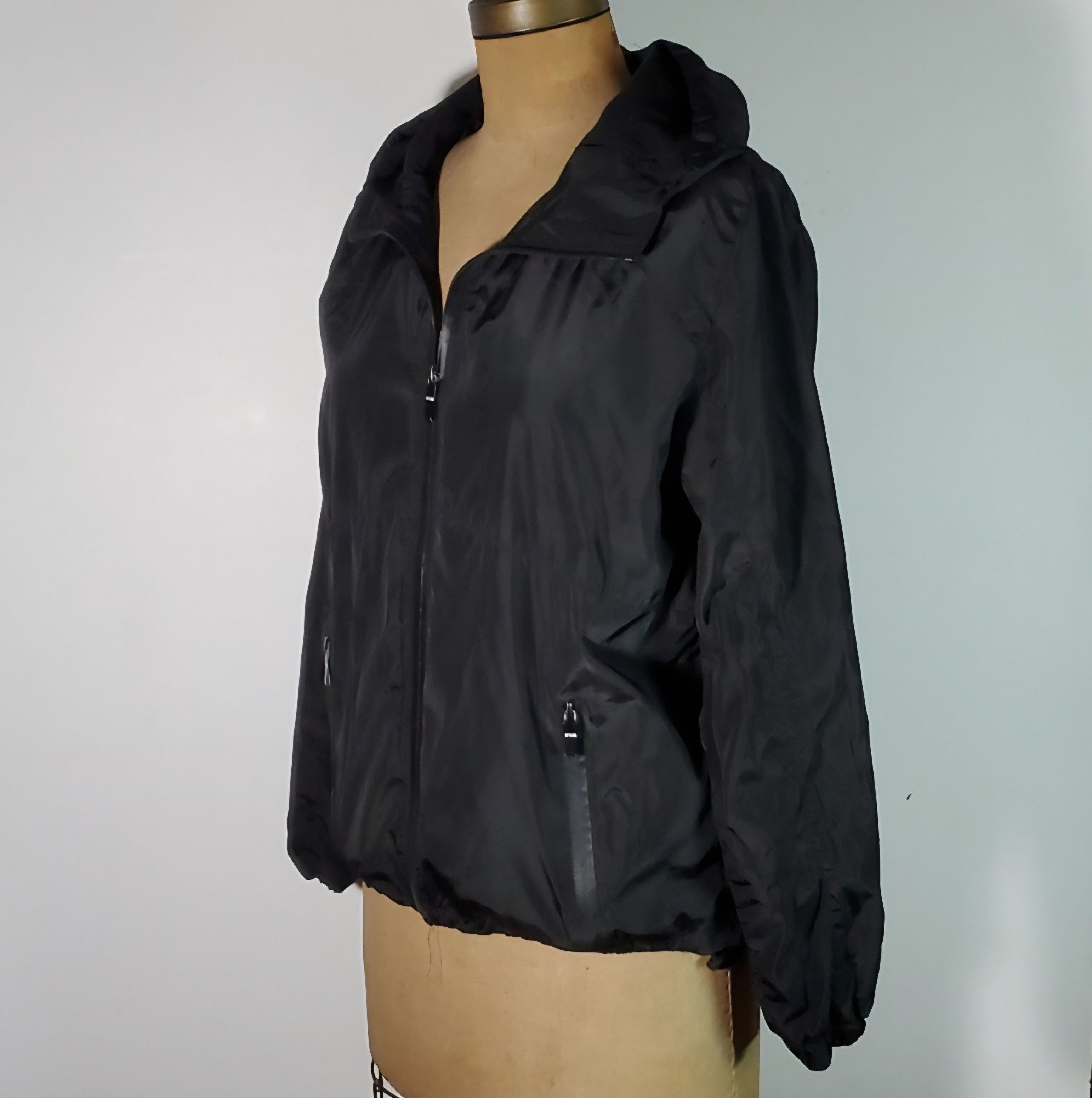 Other Riflessi Size M Windbreaker Black Mesh Lined Pockets Light Size M / US 6-8 / IT 42-44 - 3 Thumbnail