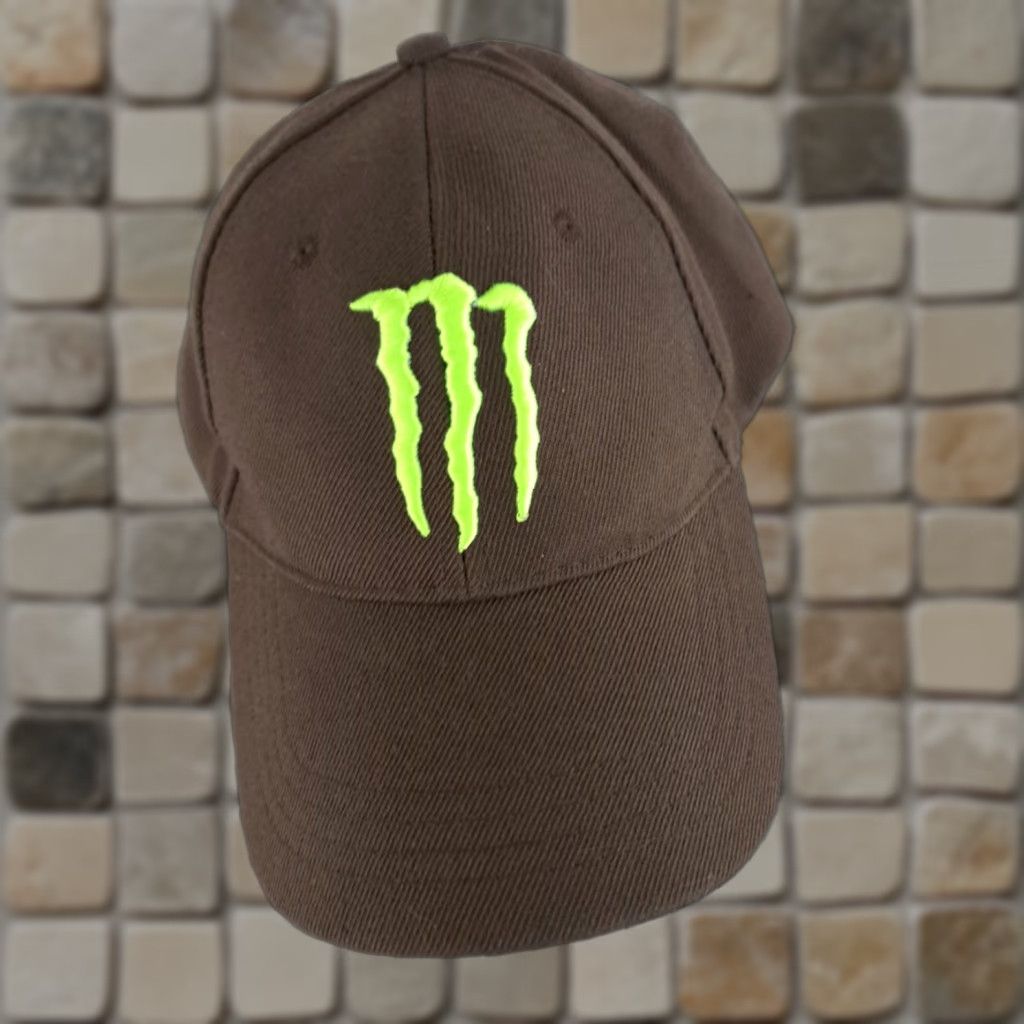 Vintage VINTAGE Monster Energy Hat Baseball Cap Unisex Adults One Size Brown Cotton Canvas Embroidered Adjustable Energy Size ONE SIZE - 1 Thumbnail