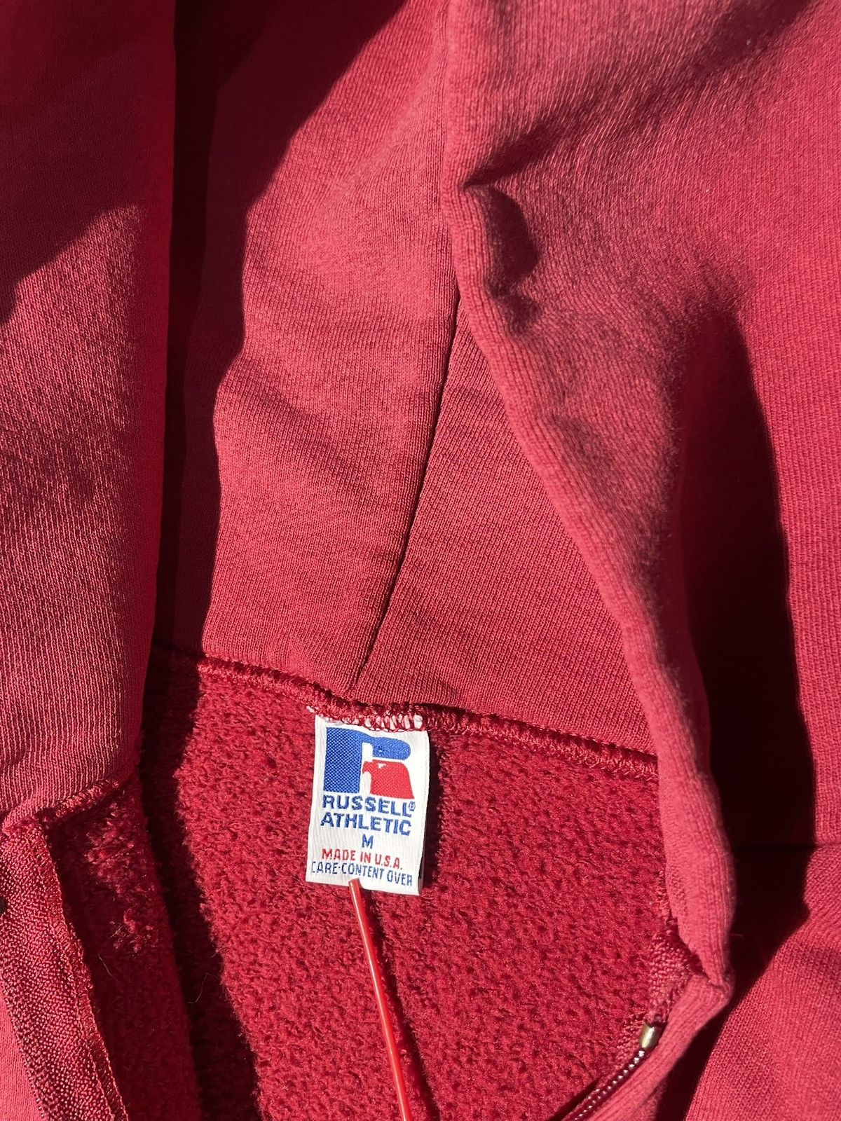 If Six Was Nine × Russell Athletic × Vintage Red Russell Athletic Zip Up Hoodie Size US M / EU 48-50 / 2 - 2 Thumbnail