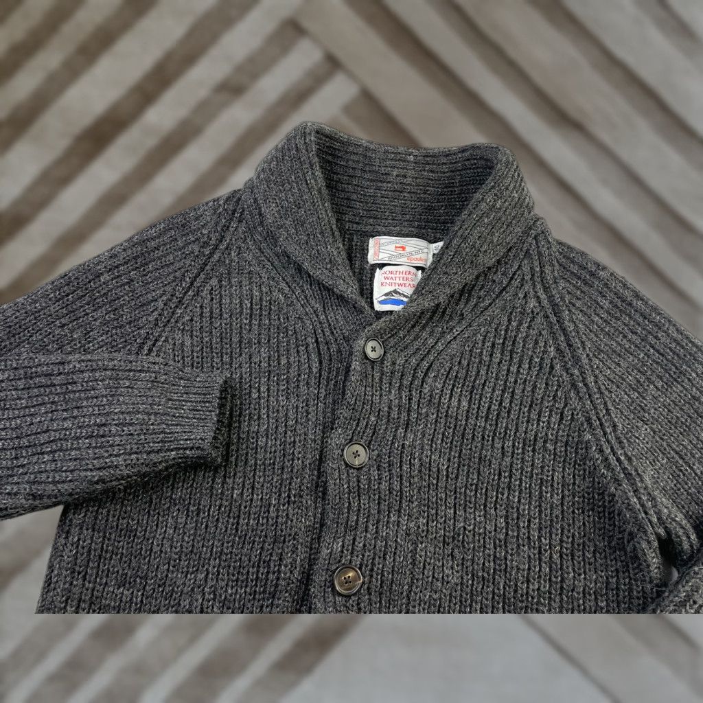 Epaulet VINTAGE Epaulet Cardigan Wool Knit Shawl Gray Mens 40 Wool Cardigan Mens Gray 40 26 20 27 Size US L / EU 52-54 / 3 - 1 Thumbnail