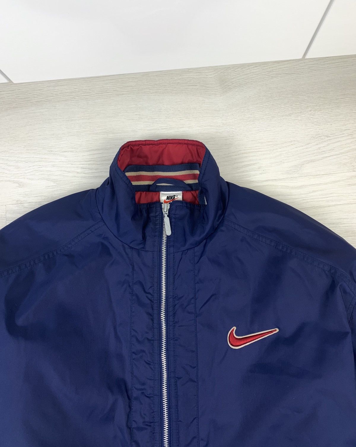 Vintage Vintage 90s Nike Embroidered Big Logo Swoosh Jacket Size US M / EU 48-50 / 2 - 4 Thumbnail