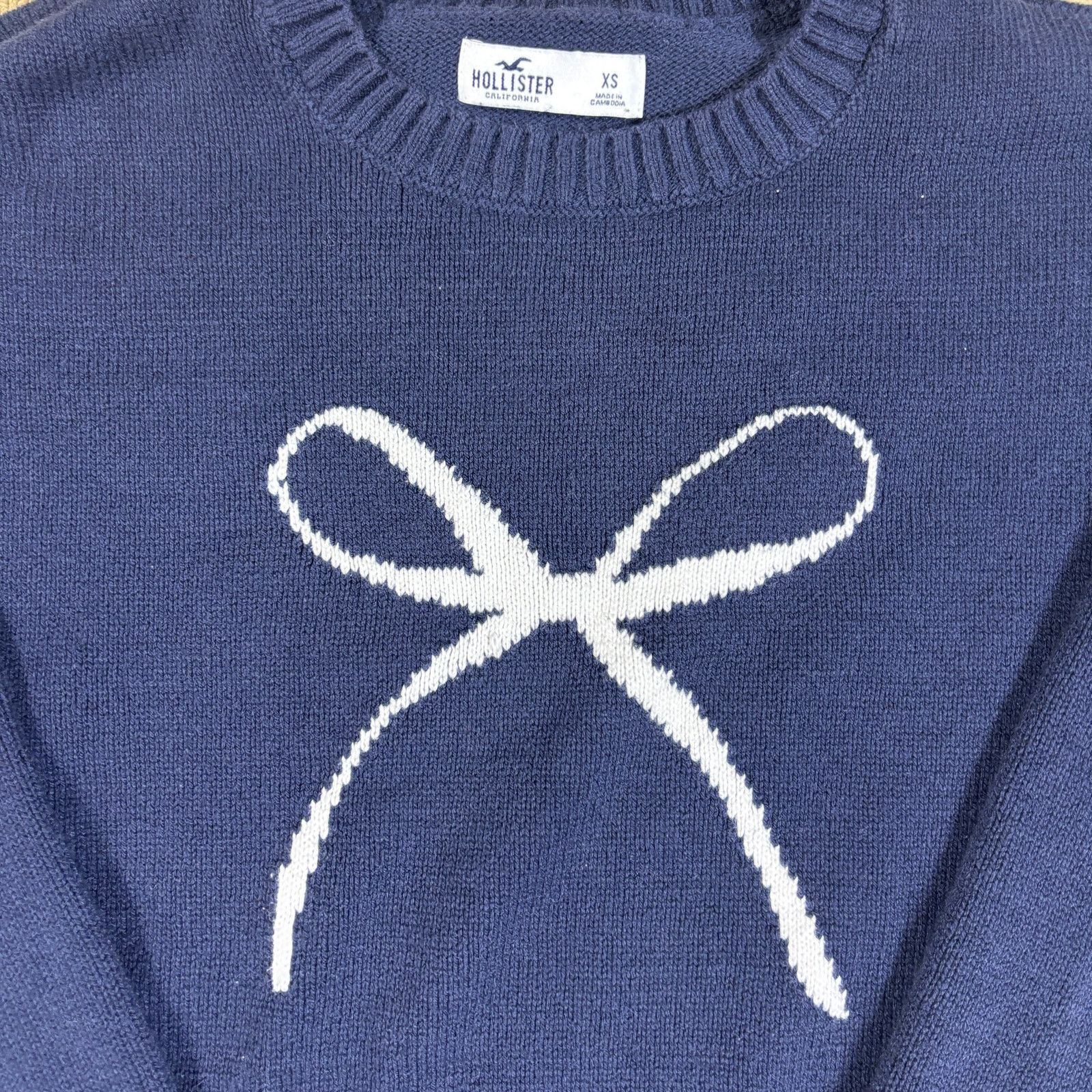 Hollister y2k style hollister bow knit crewneck XS prisana bay style Size XS / US 0-2 / IT 36-38 - 3 Thumbnail