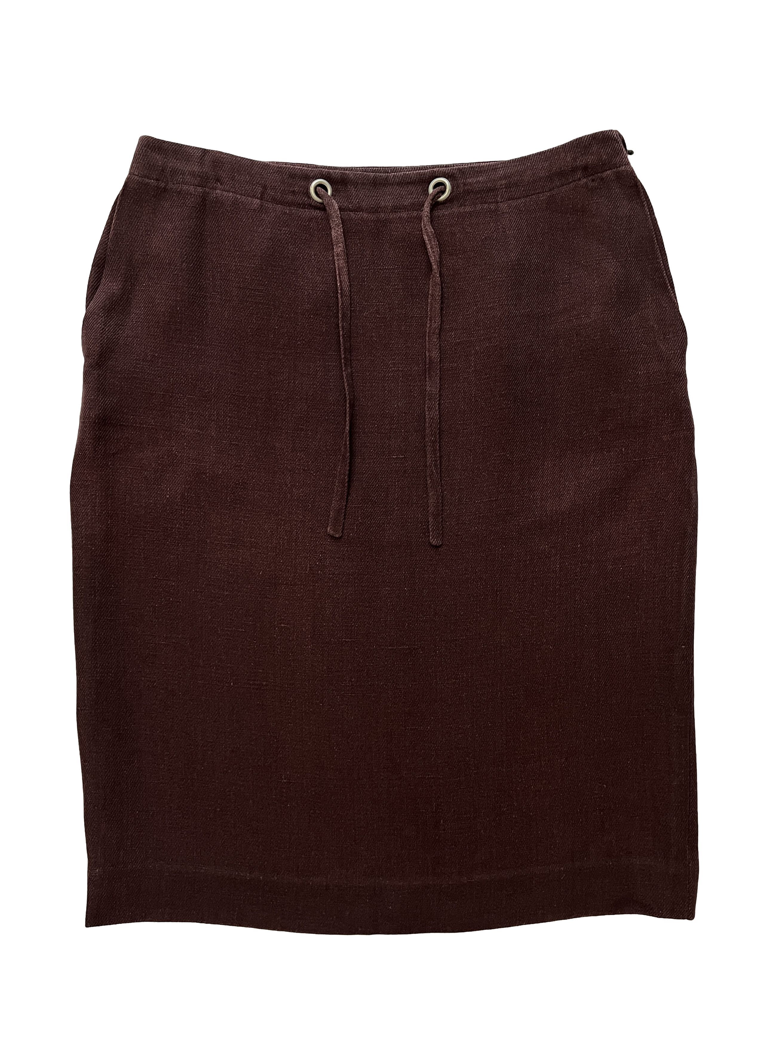 ⚡️QUICK SALE⚡️Hermes by Margiela Burgundy Linen Skirt