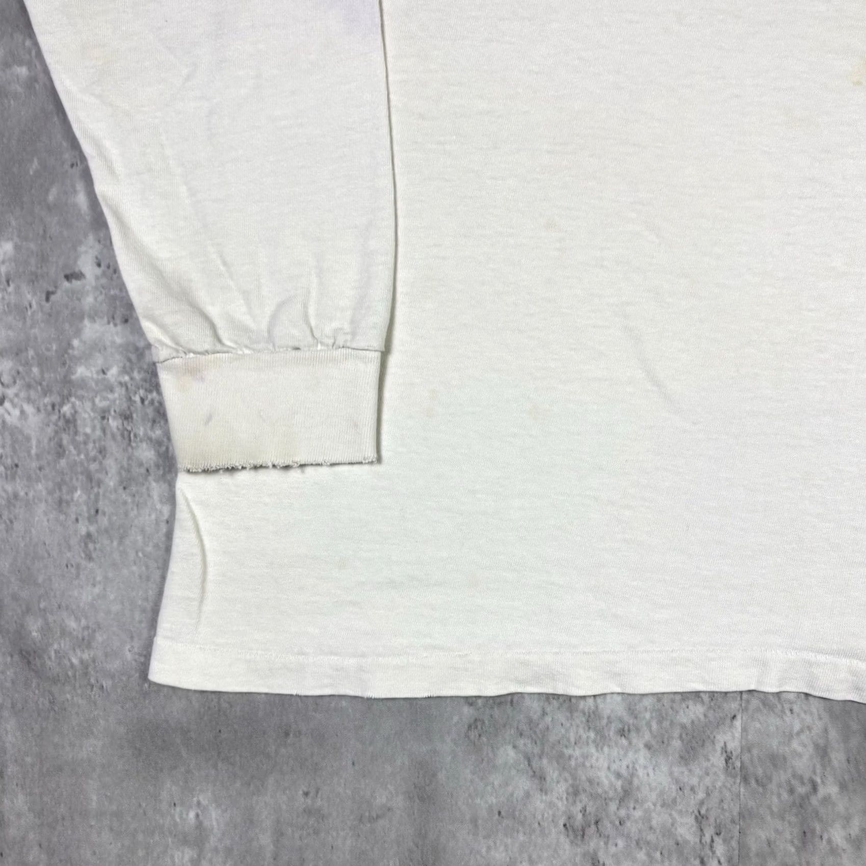 Vintage VINTAGE Custom Screen Printing Promo Art T Shirt Long Sleeve Adult Medium 90s White Nike? Size US M / EU 48-50 / 2 - 7 Thumbnail
