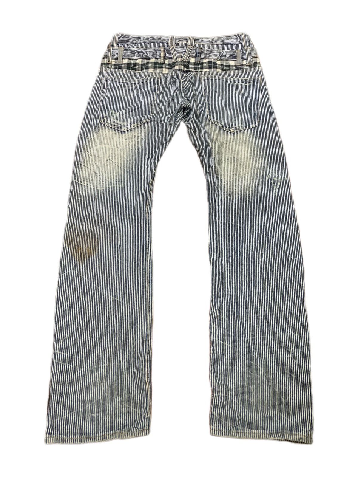 Hysteric Glamour DISTRESSED DOUBLE WAIST dominate hickory rusty mud japanese Size US 33 - 2 Thumbnail