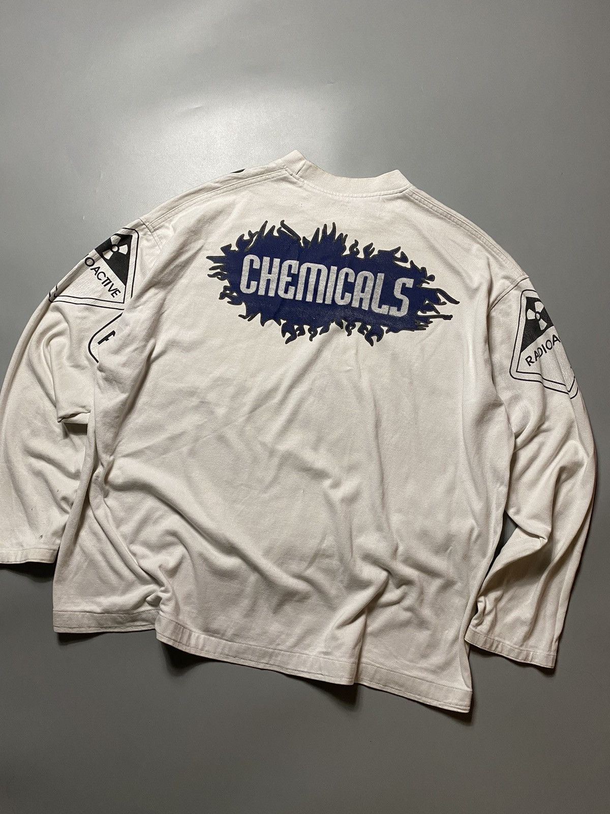 Vintage RARE❗️90s Chemical y2k long sleeve opium print Size US XL / EU 56 / 4 - 12 Thumbnail