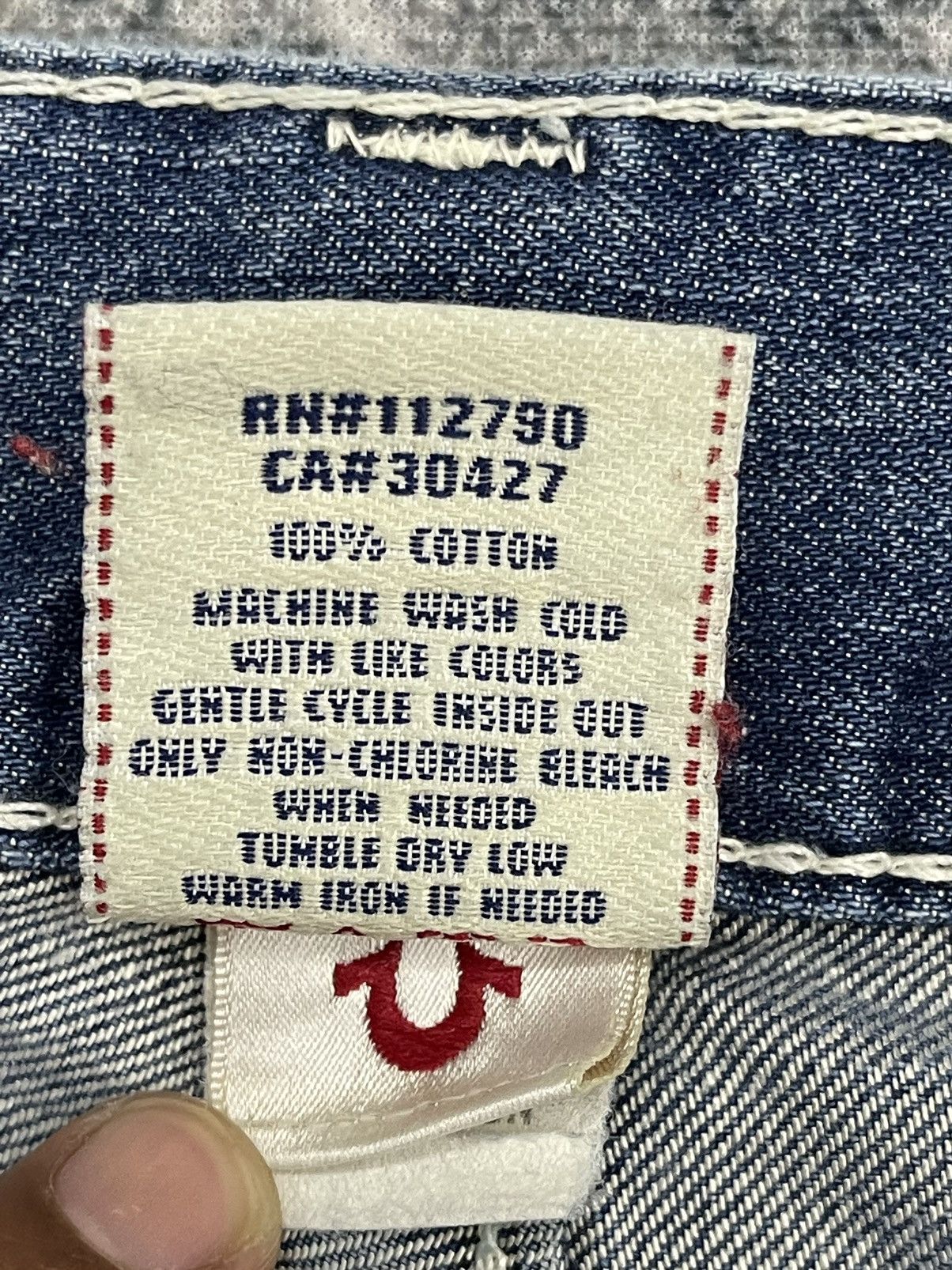 True Religion Vintage True Religion Section Ricky Distressed Denim Size US 33 - 7 Thumbnail